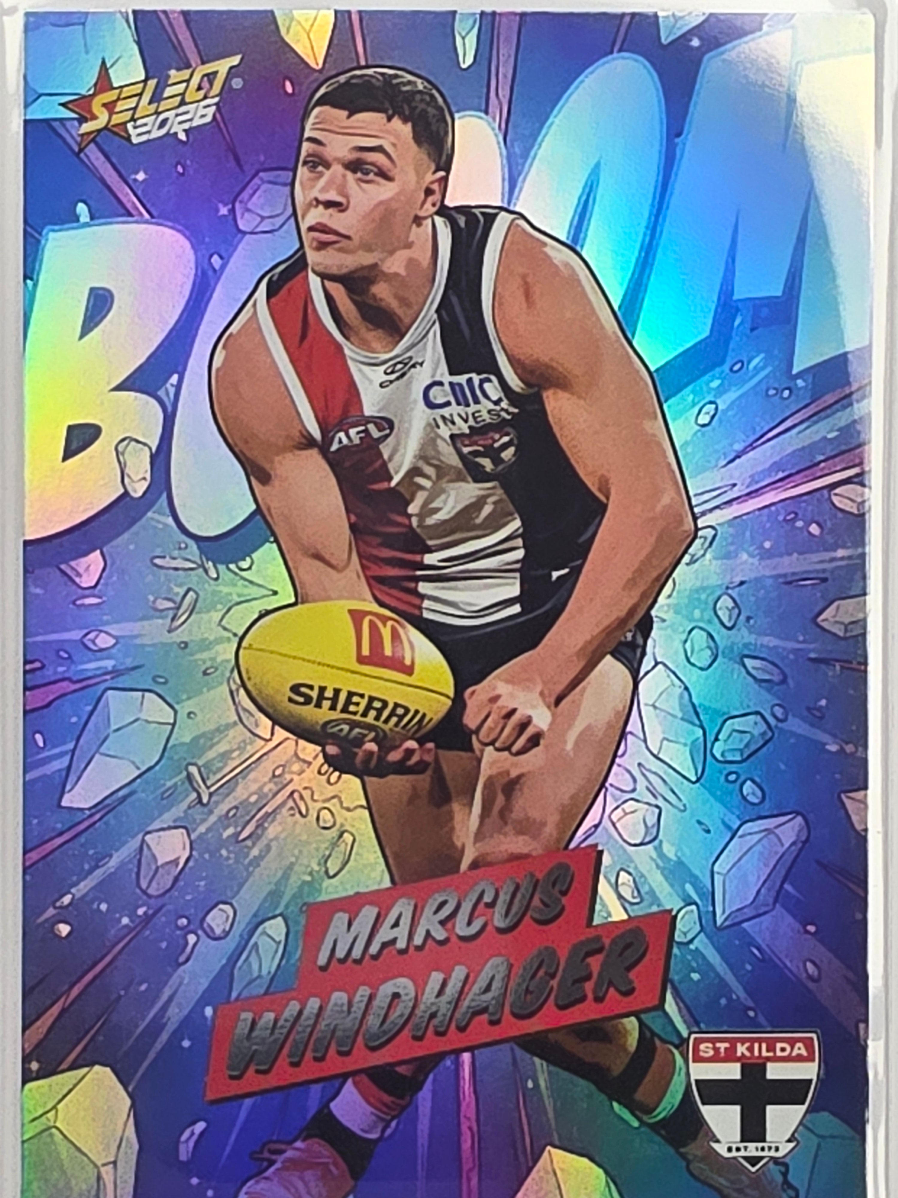 2026 AFL Footy Stars Booom Ice BI149 Marcus Windhager #114/510- St Kilda Saints