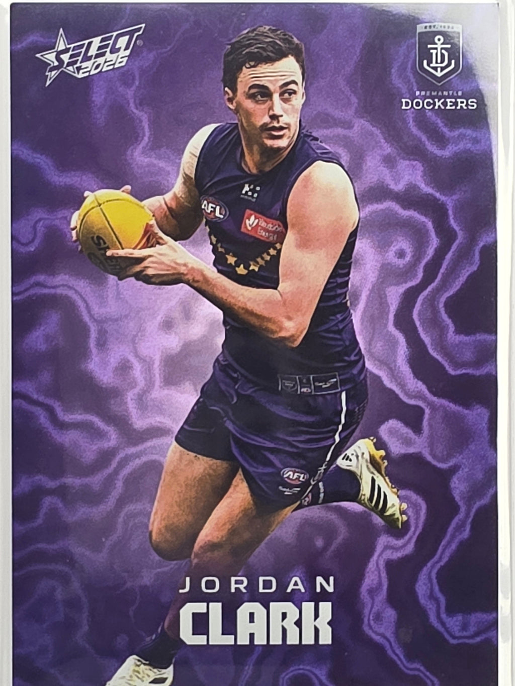 2026 AFL Footy Stars Mercury Team Colours MY64 Jordan Clark #341/425 - Fremantle Dockers