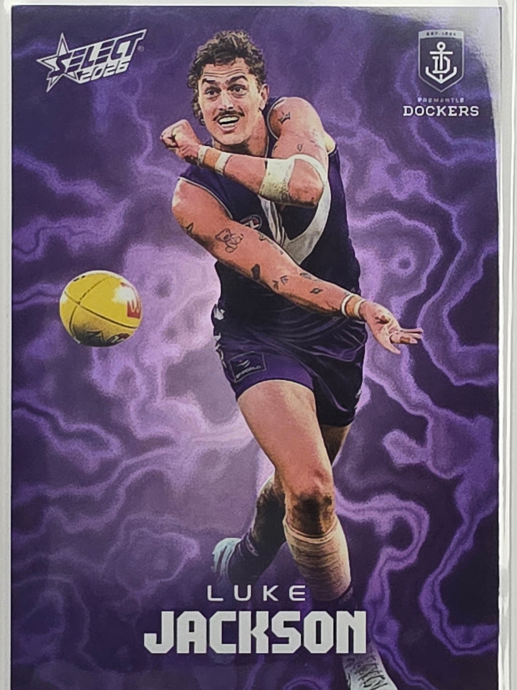 2026 AFL Footy Stars Mercury Team Colours MY66 Luke Jackson #040/425 - Fremantle Dockers