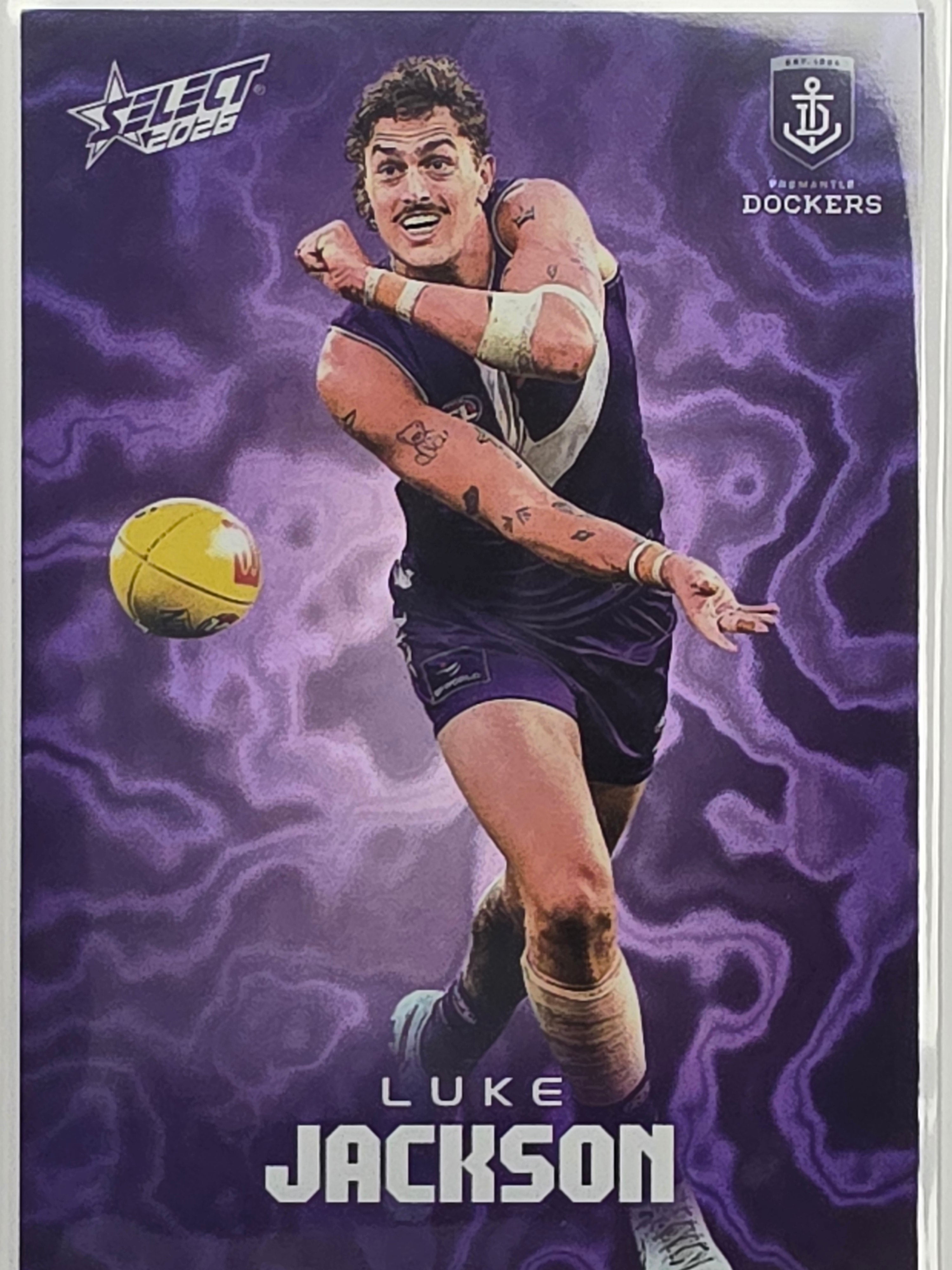 2026 AFL Footy Stars Mercury Team Colours MY66 Luke Jackson #040/425 - Fremantle Dockers