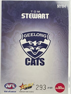 2026 AFL Footy Stars Mercury Team Colours MY84 Tom Stewart #293/425 - Geelong Cats