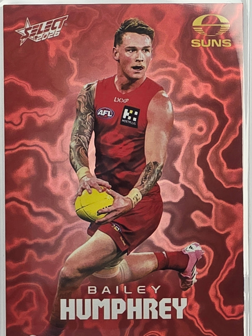 2026 AFL Footy Stars Mercury Team Colours MY100 Bailey Humphrey #273/425 - Gold Coast Suns