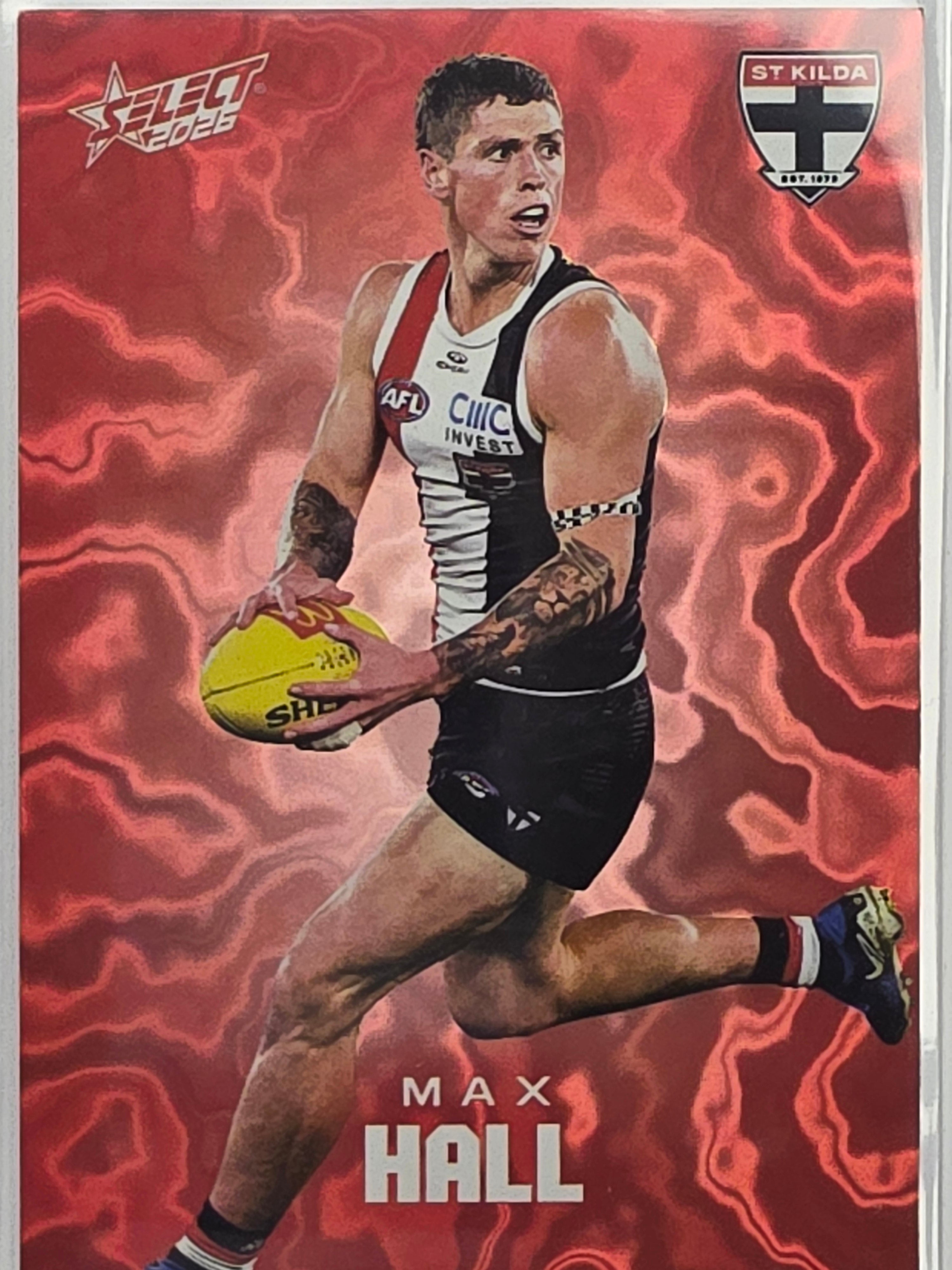 2026 AFL Footy Stars Mercury Team Colours MY169 Max Hall #286/425 - St Kilda Saints