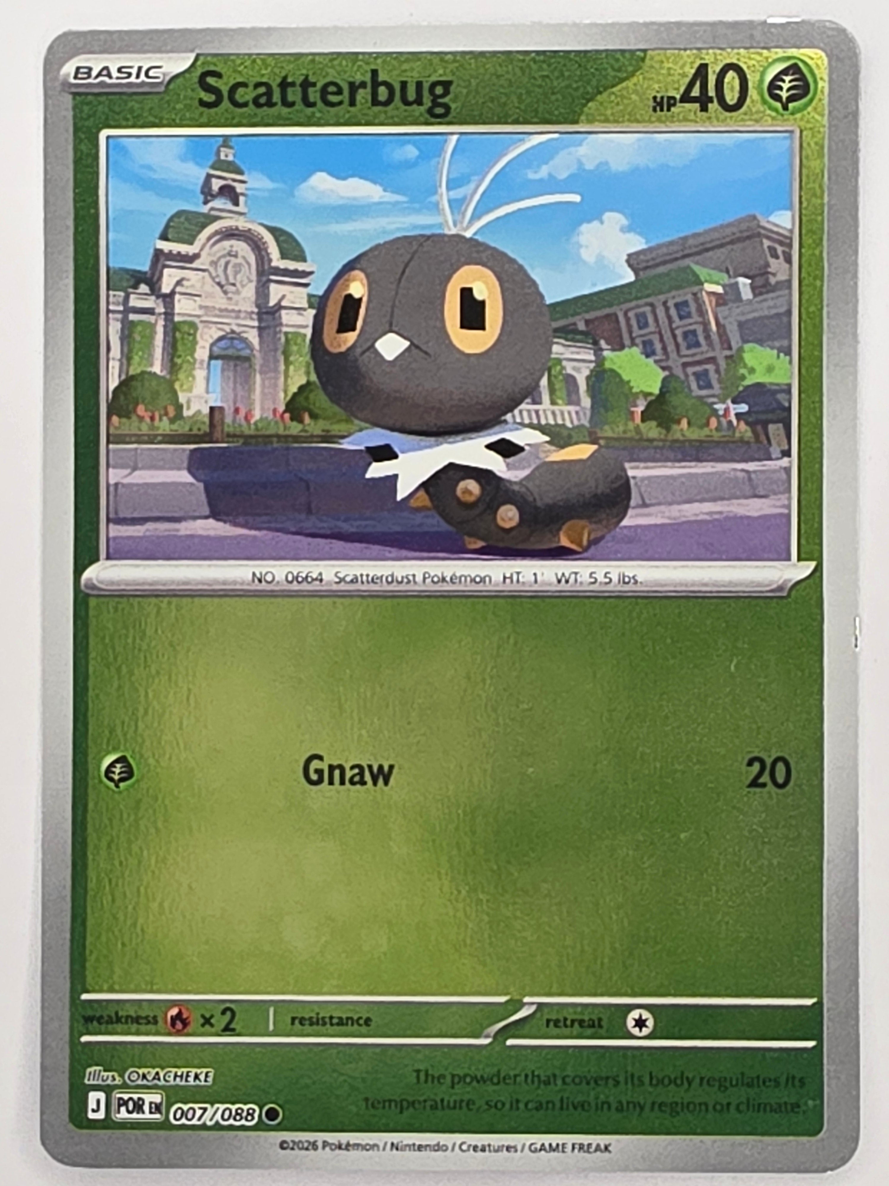 Pokemon TCG Perfect Order | Scatterbug | #007/088 | Reverse Holo | Common