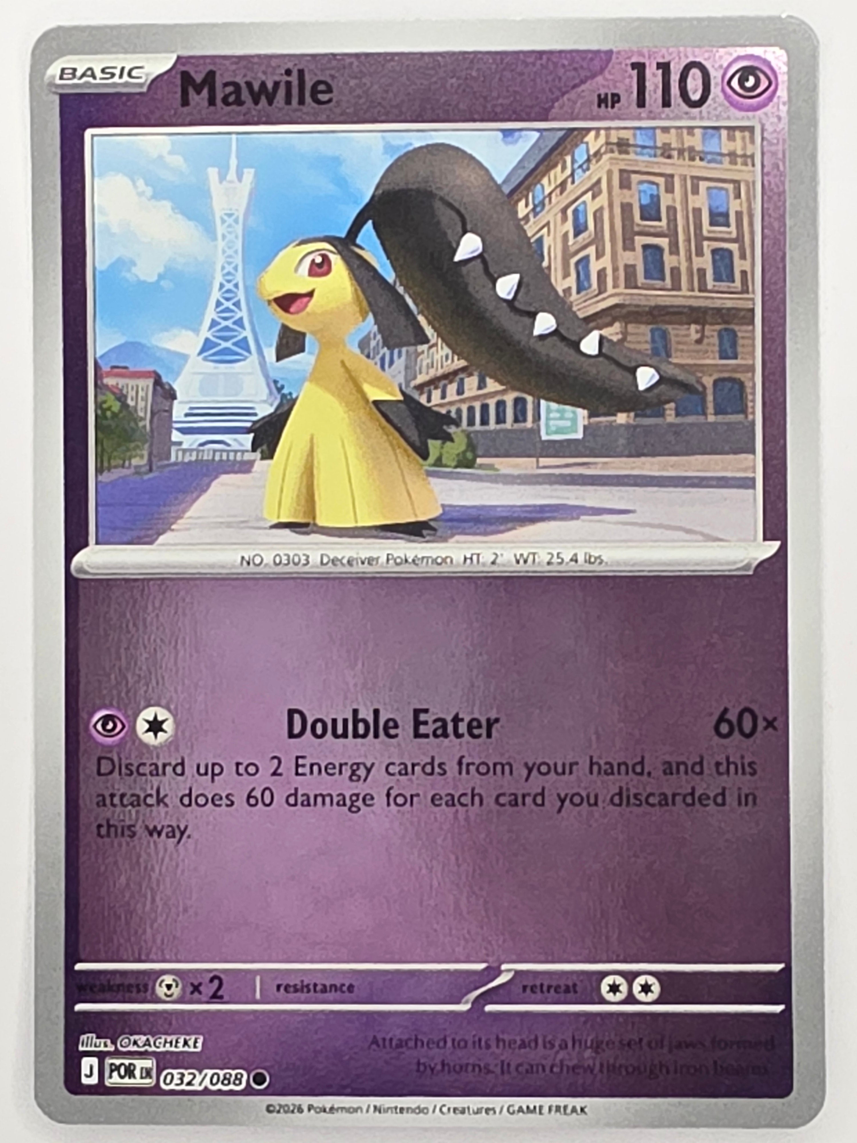 Pokemon TCG Perfect Order | Mawile | #032/088 | Reverse Holo | Common