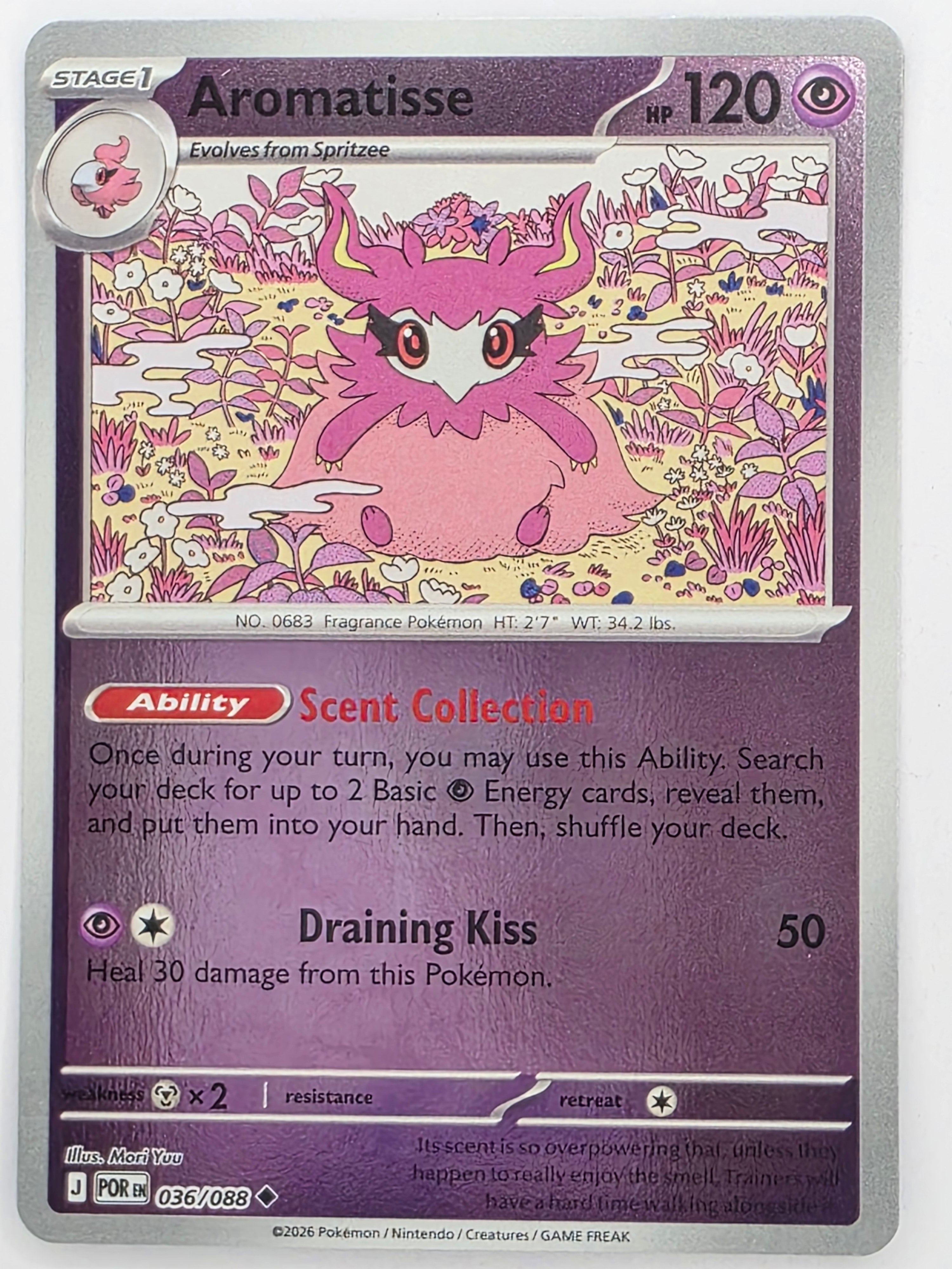 Pokemon TCG Perfect Order | Aromatisse | #036/088 | Reverse Holo | Uncommon