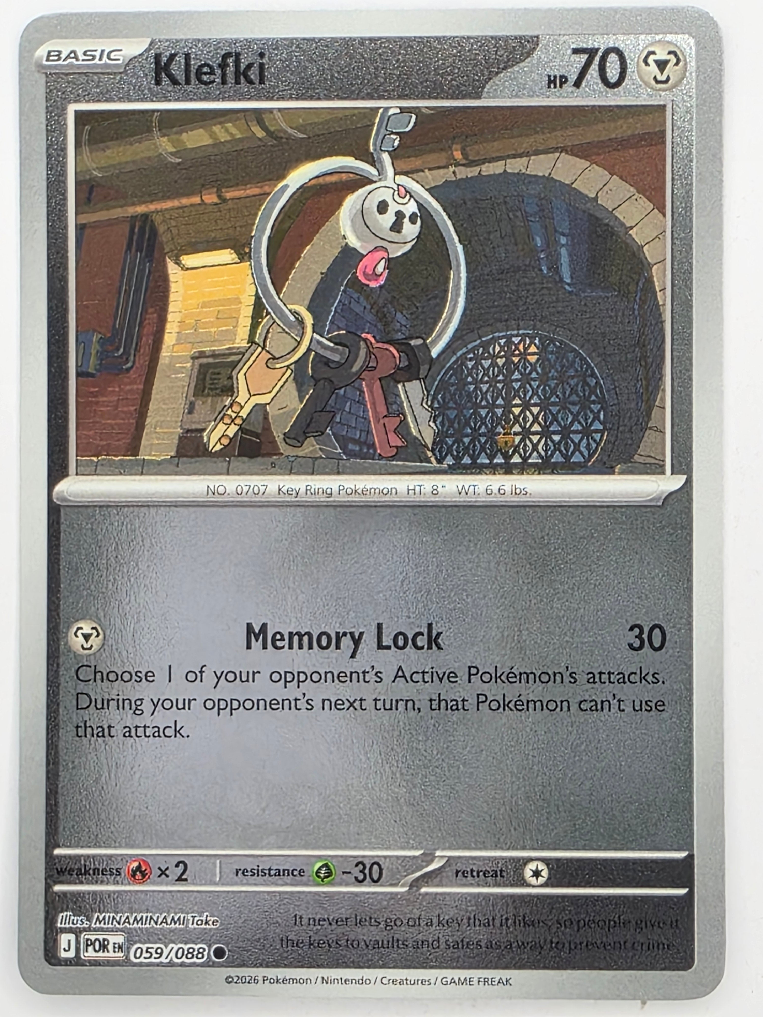 Pokemon TCG Perfect Order | Klefki | #059/088 | Reverse Holo | Common