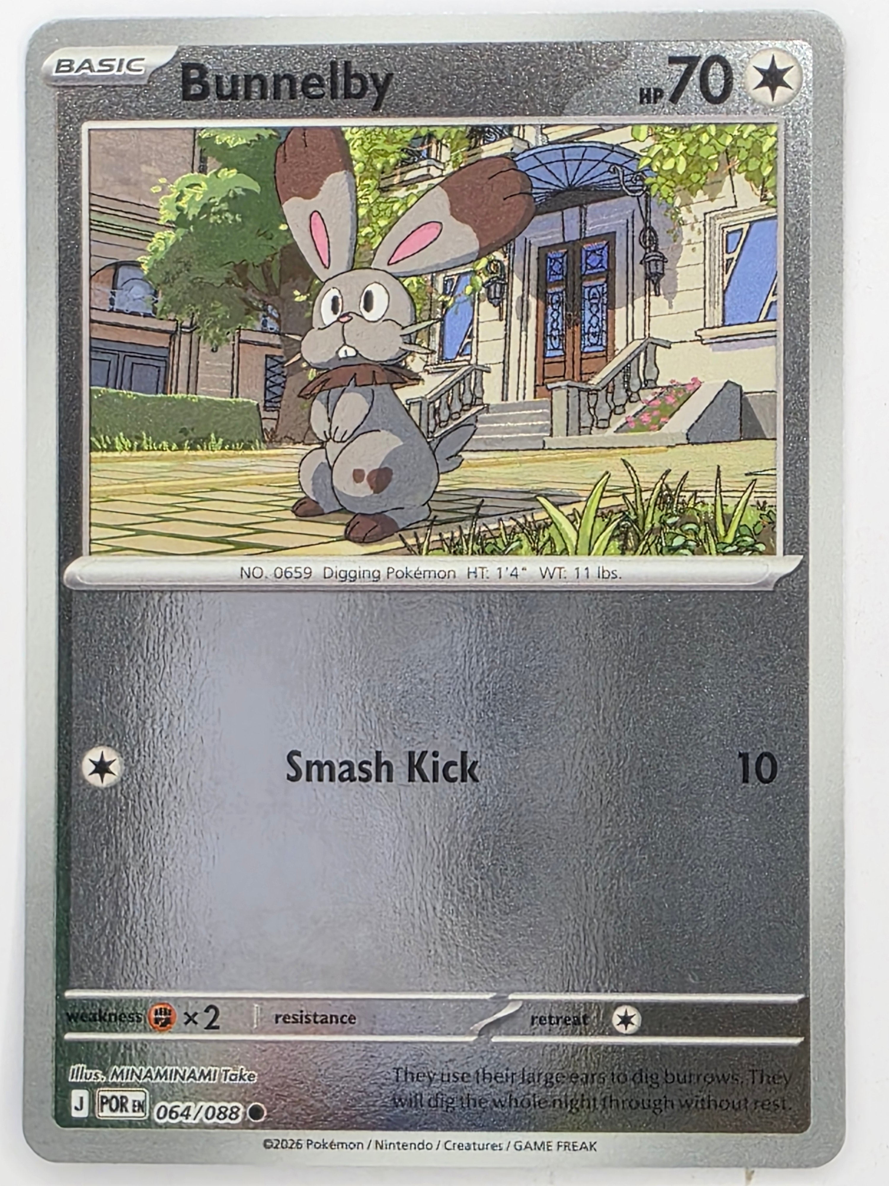 Pokemon TCG Perfect Order | Bunnelby | #064/088 | Reverse Holo | Common