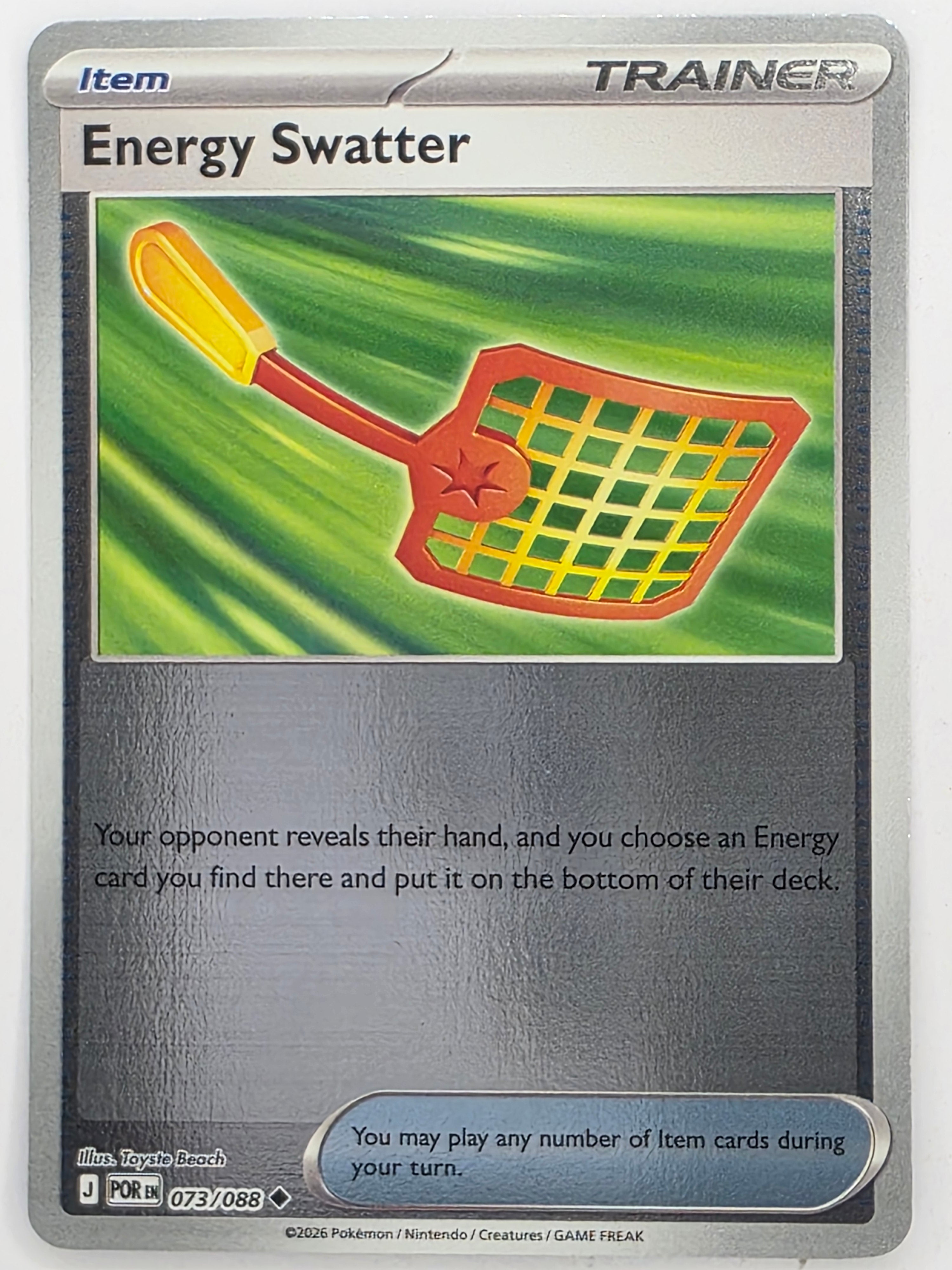 Pokemon TCG Perfect Order | Energy Swatter | #073/088 | Reverse Holo | Uncommon