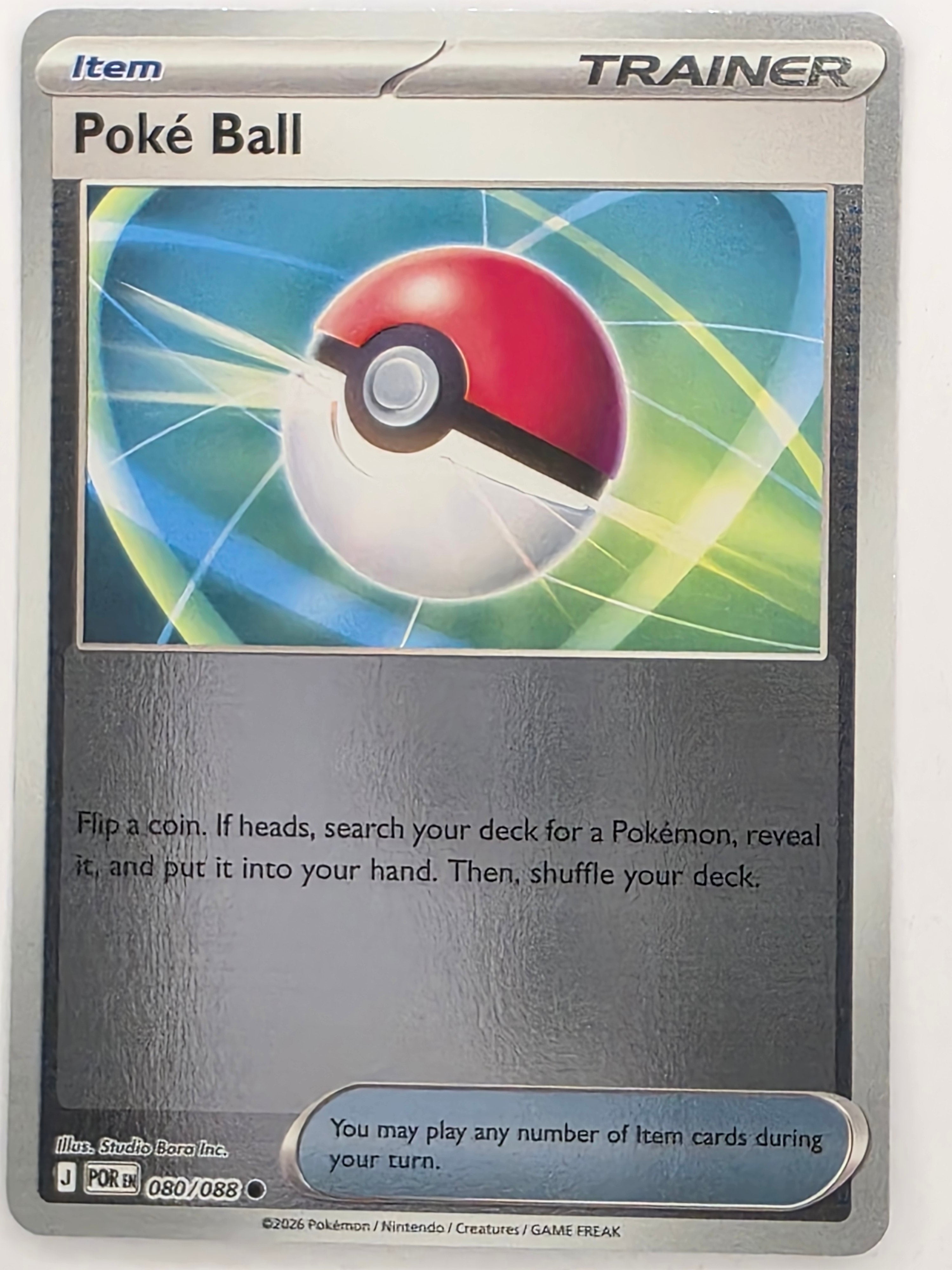 Pokemon TCG Perfect Order | Poké Ball | #080/088 | Reverse Holo | Common