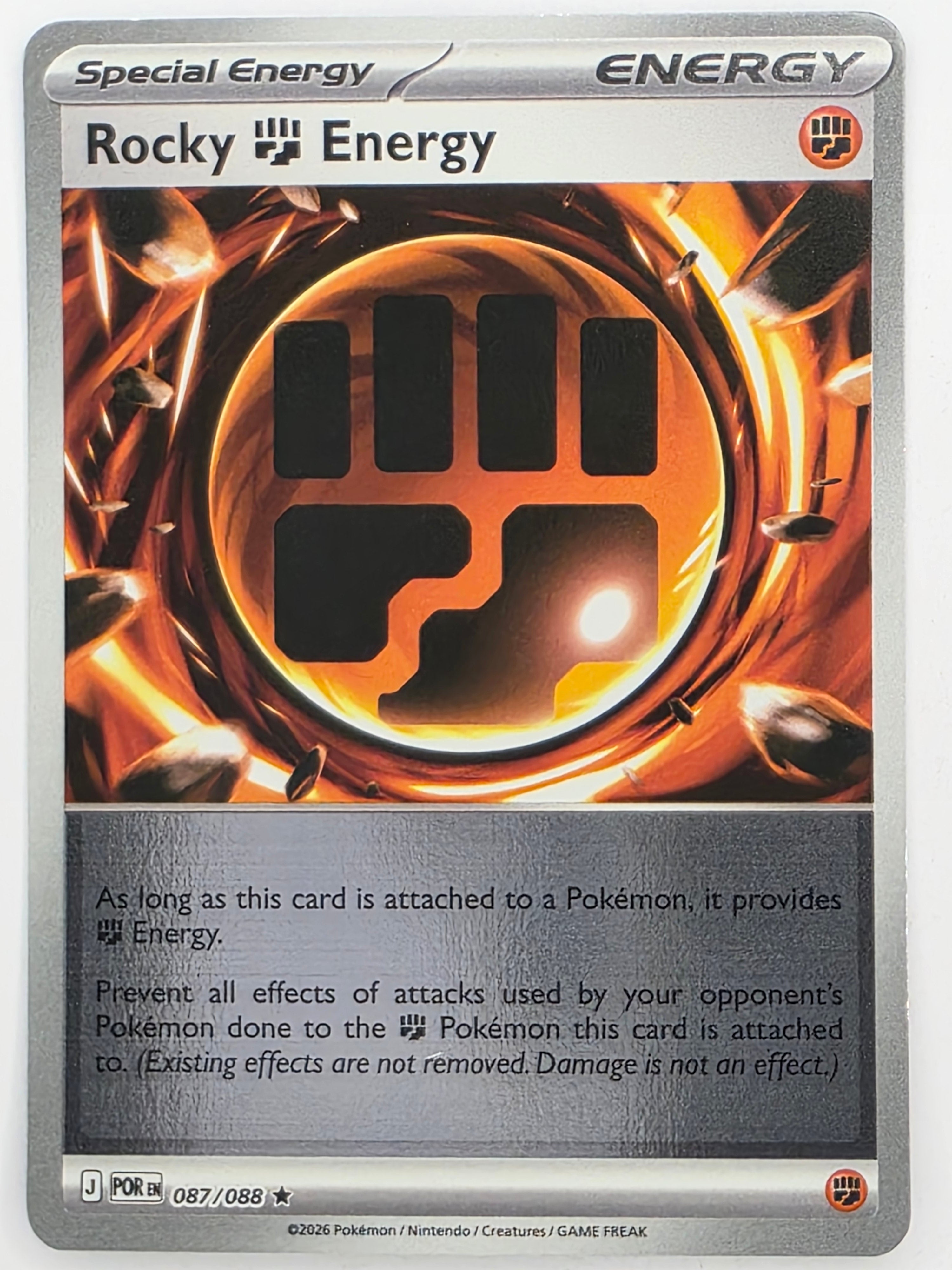 Pokemon TCG Perfect Order | Rocky Energy | #087/088 | Reverse Holo | Rare