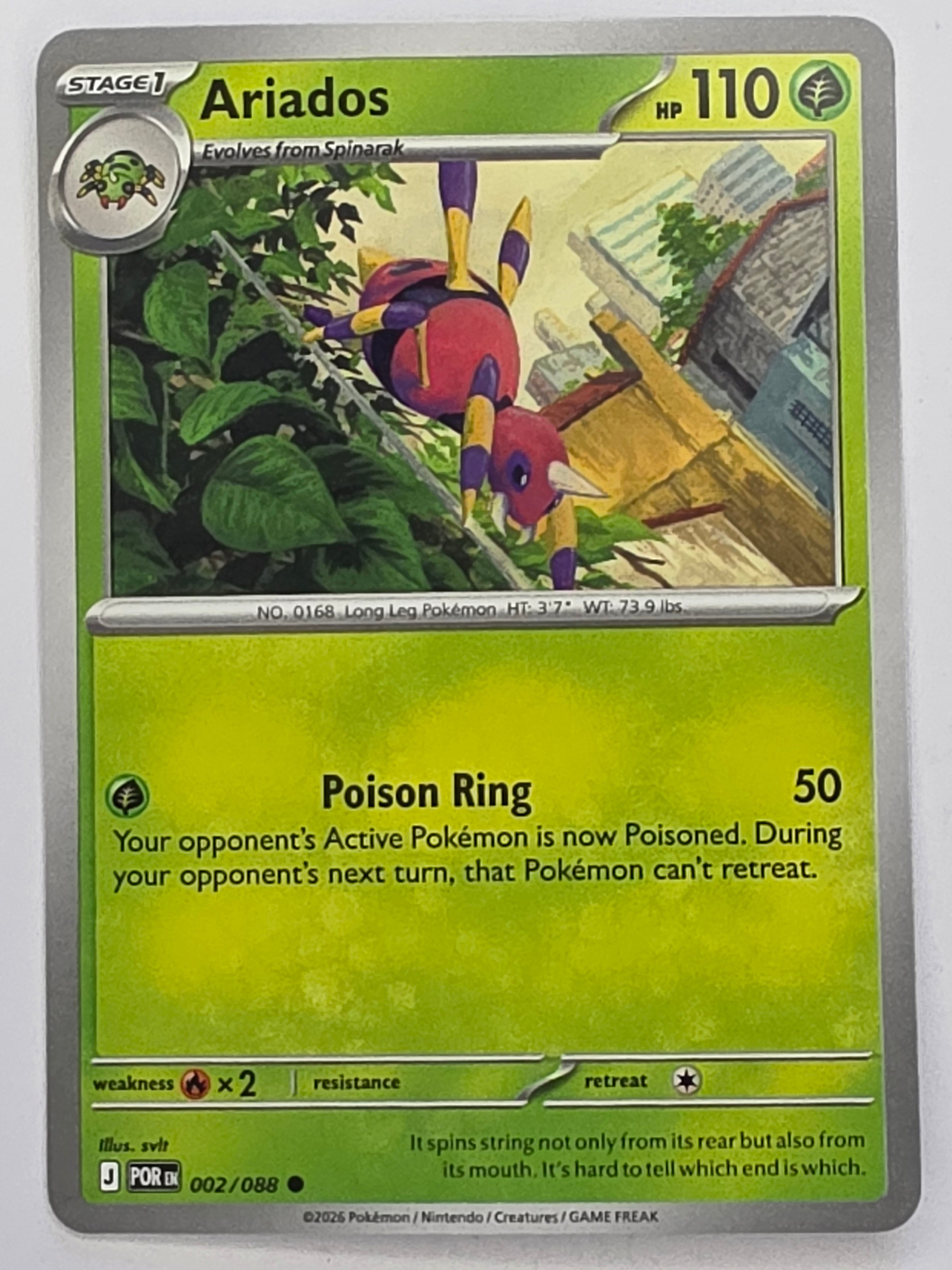 Pokemon TCG Perfect Order | Ariados | #002/088 | Common