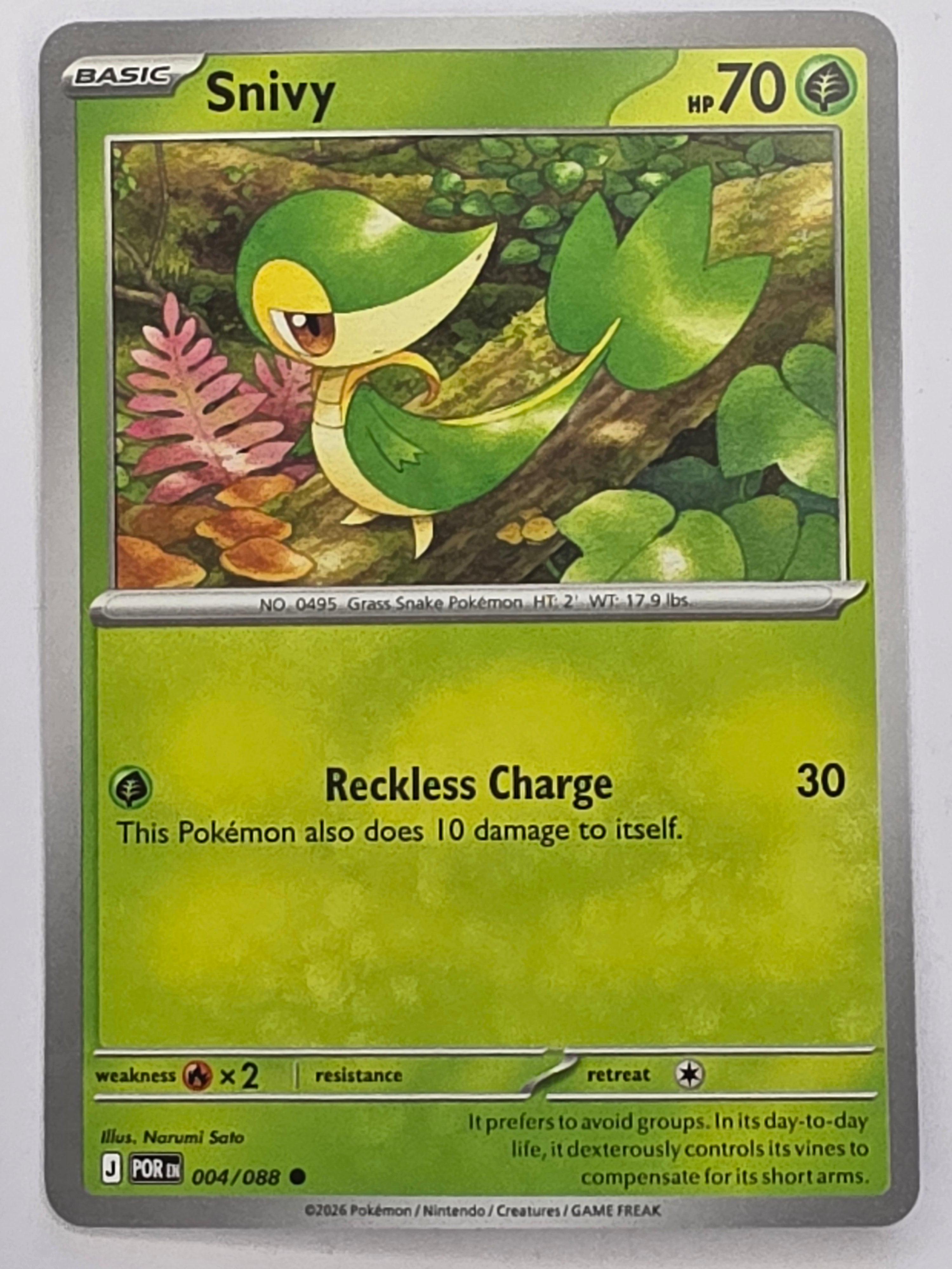 Pokemon TCG Perfect Order | Snivy | #004/088 | Common