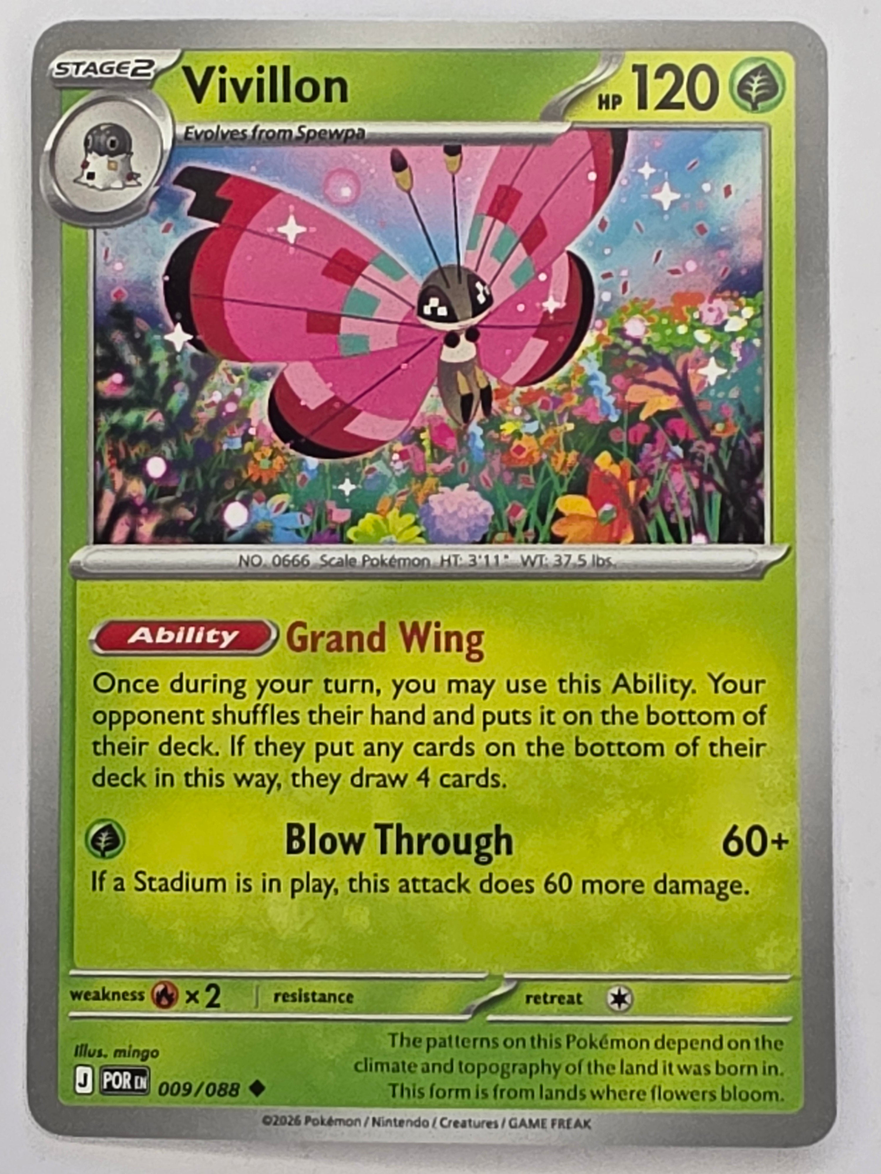 Pokemon TCG Perfect Order | Vivillon | #009/088 | Uncommon