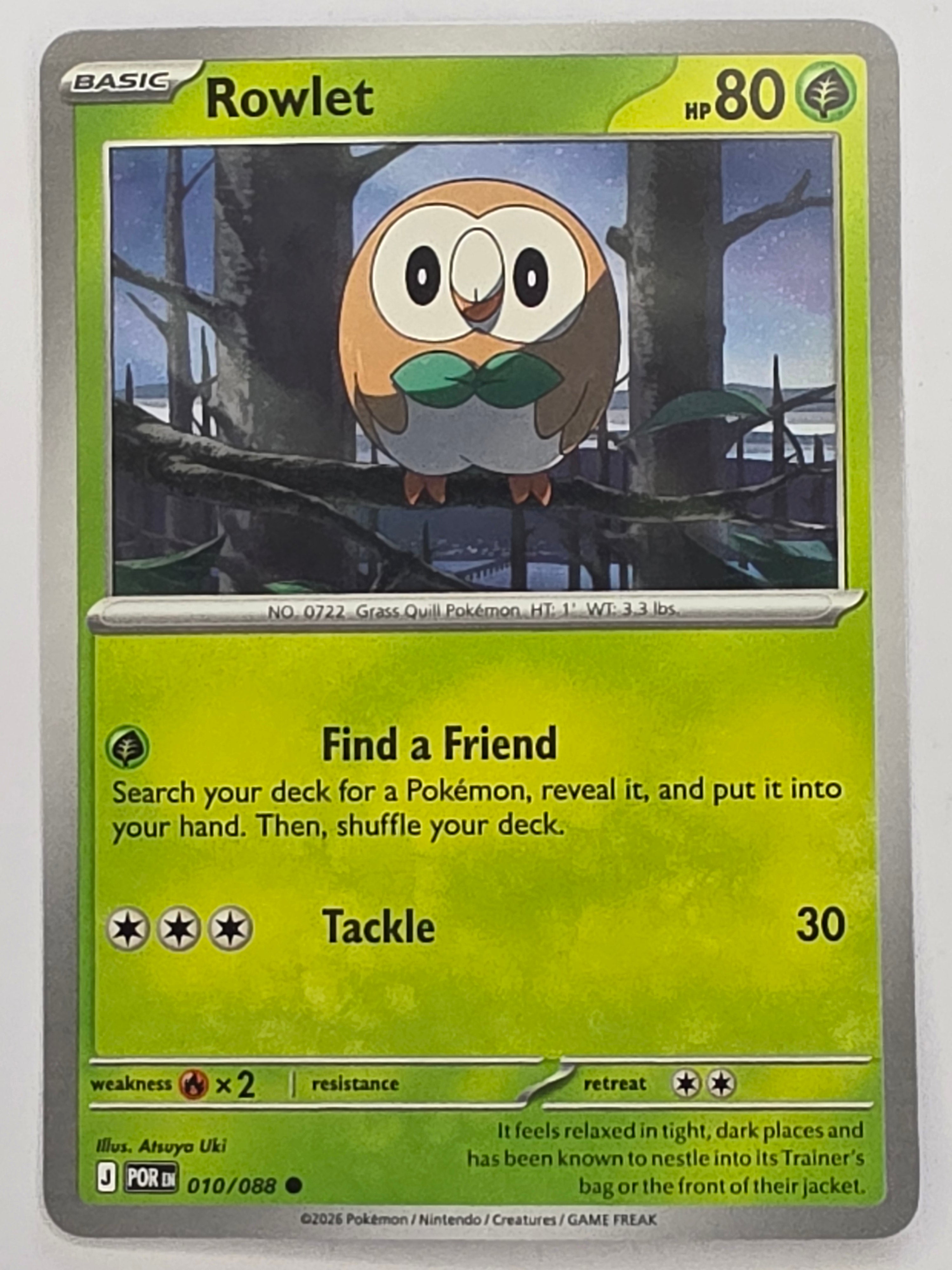 Pokemon TCG Perfect Order | Rowlet | #010/088 | Common