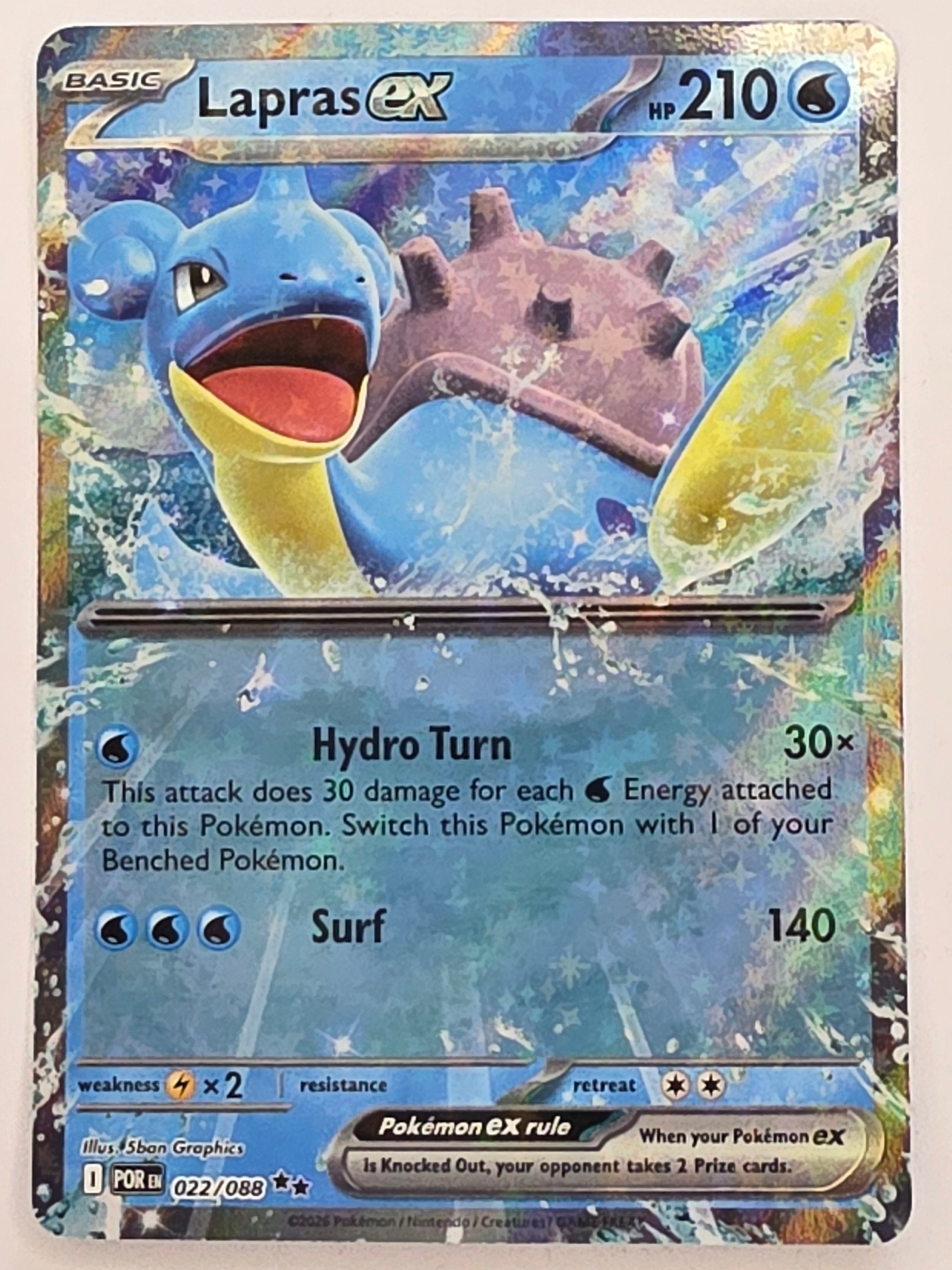 Pokemon TCG Perfect Order | Lapras ex | #022/088 | Double Rare