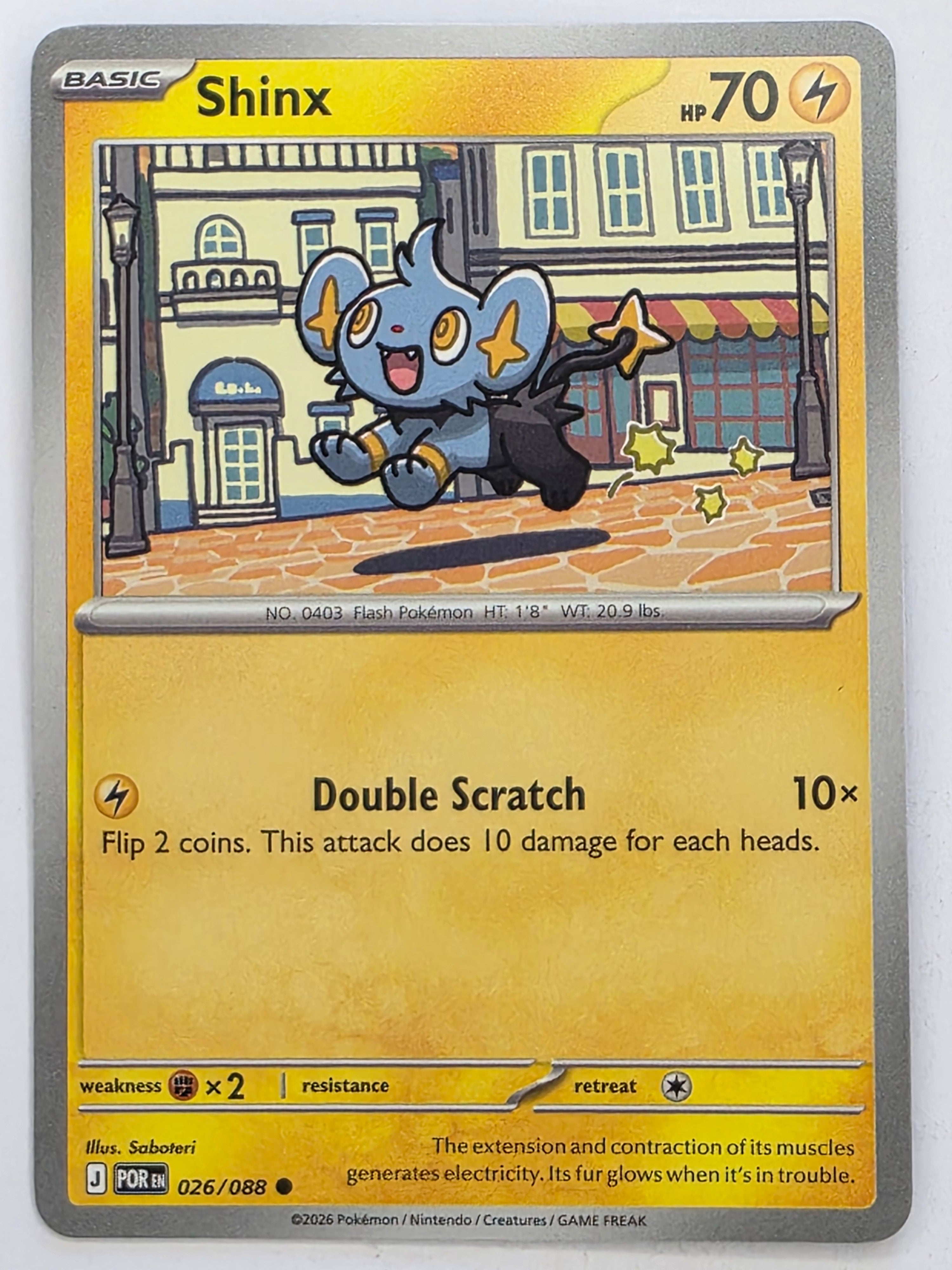 Pokemon TCG Perfect Order | Shinx | #026/088 | Common
