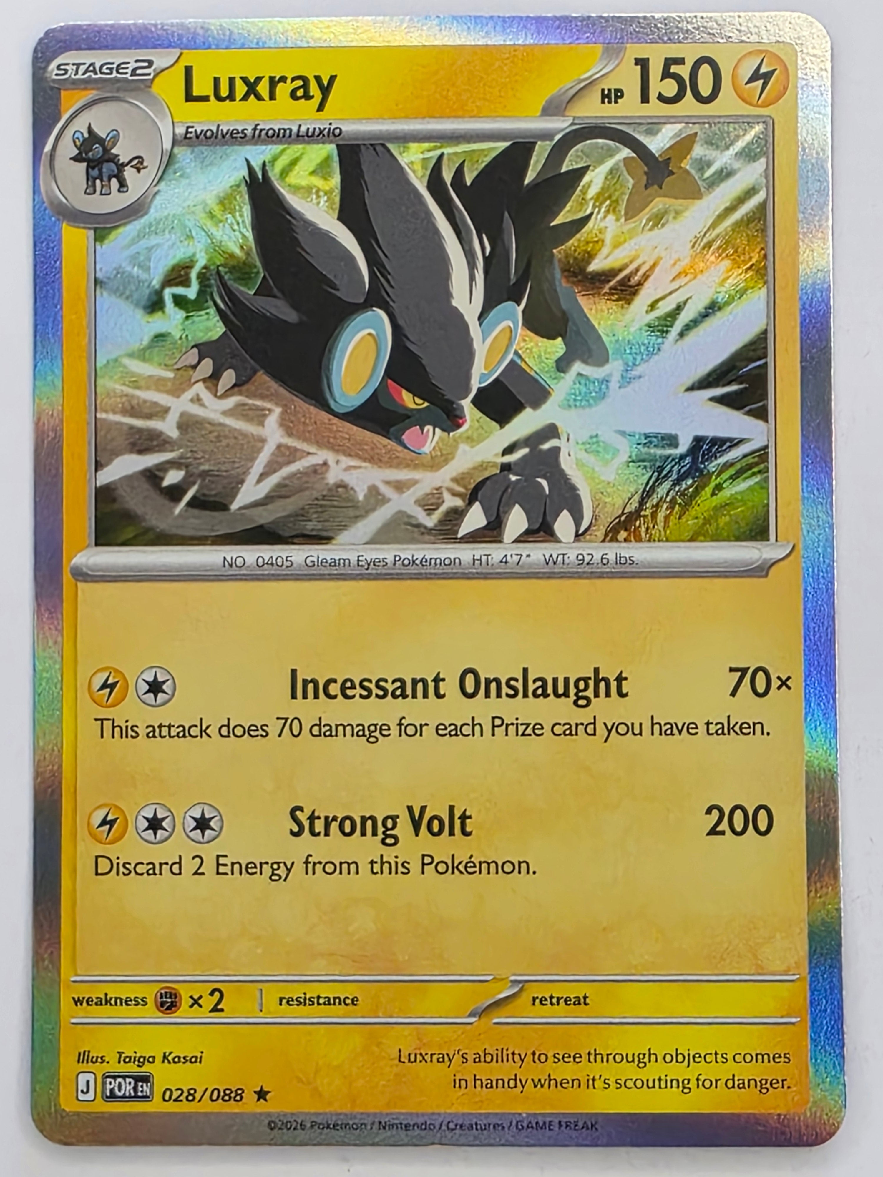 Pokemon TCG Perfect Order | Luxray | #028/088 | Rare