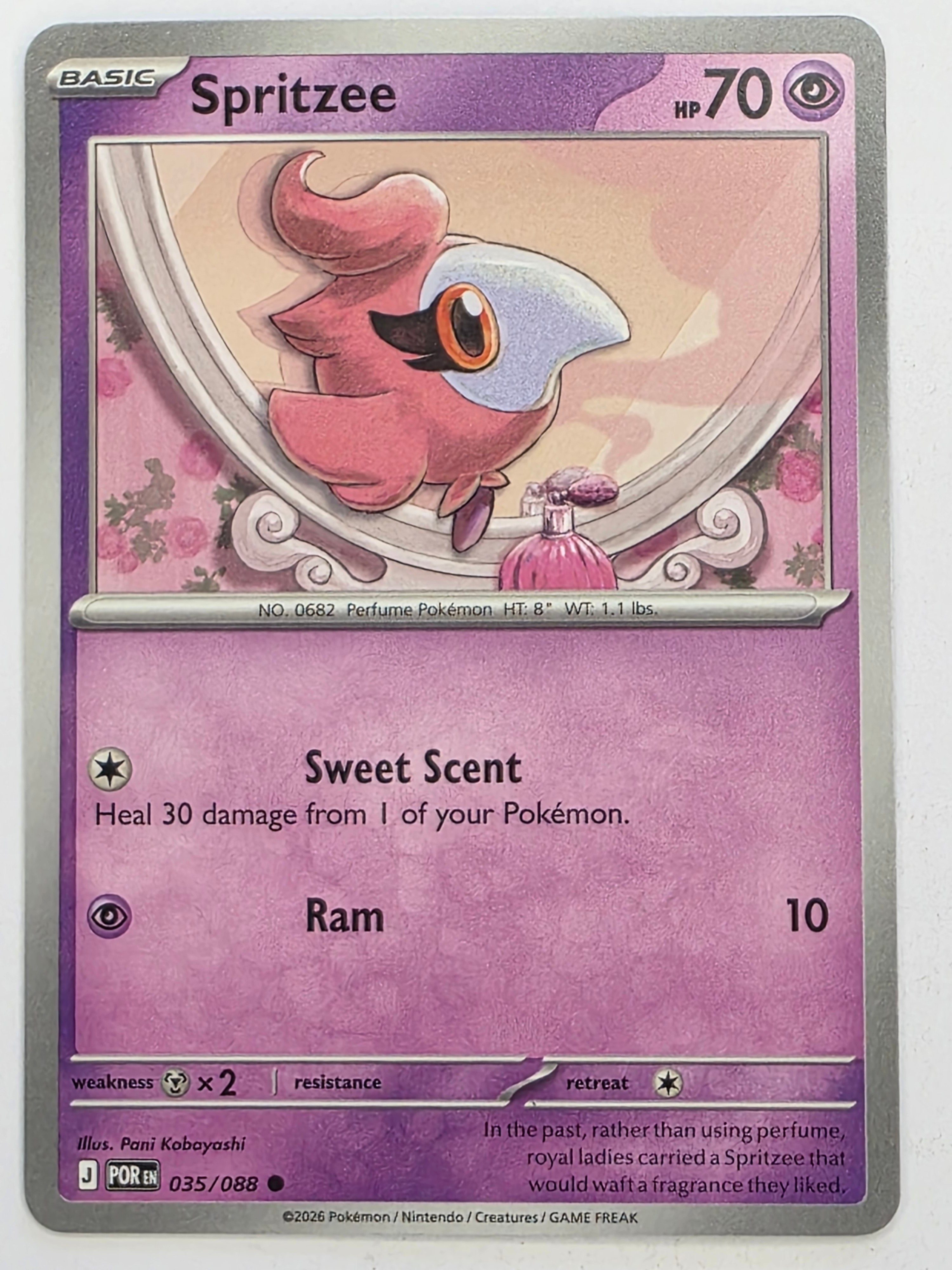 Pokemon TCG Perfect Order | Spritzee | #035/088 | Common