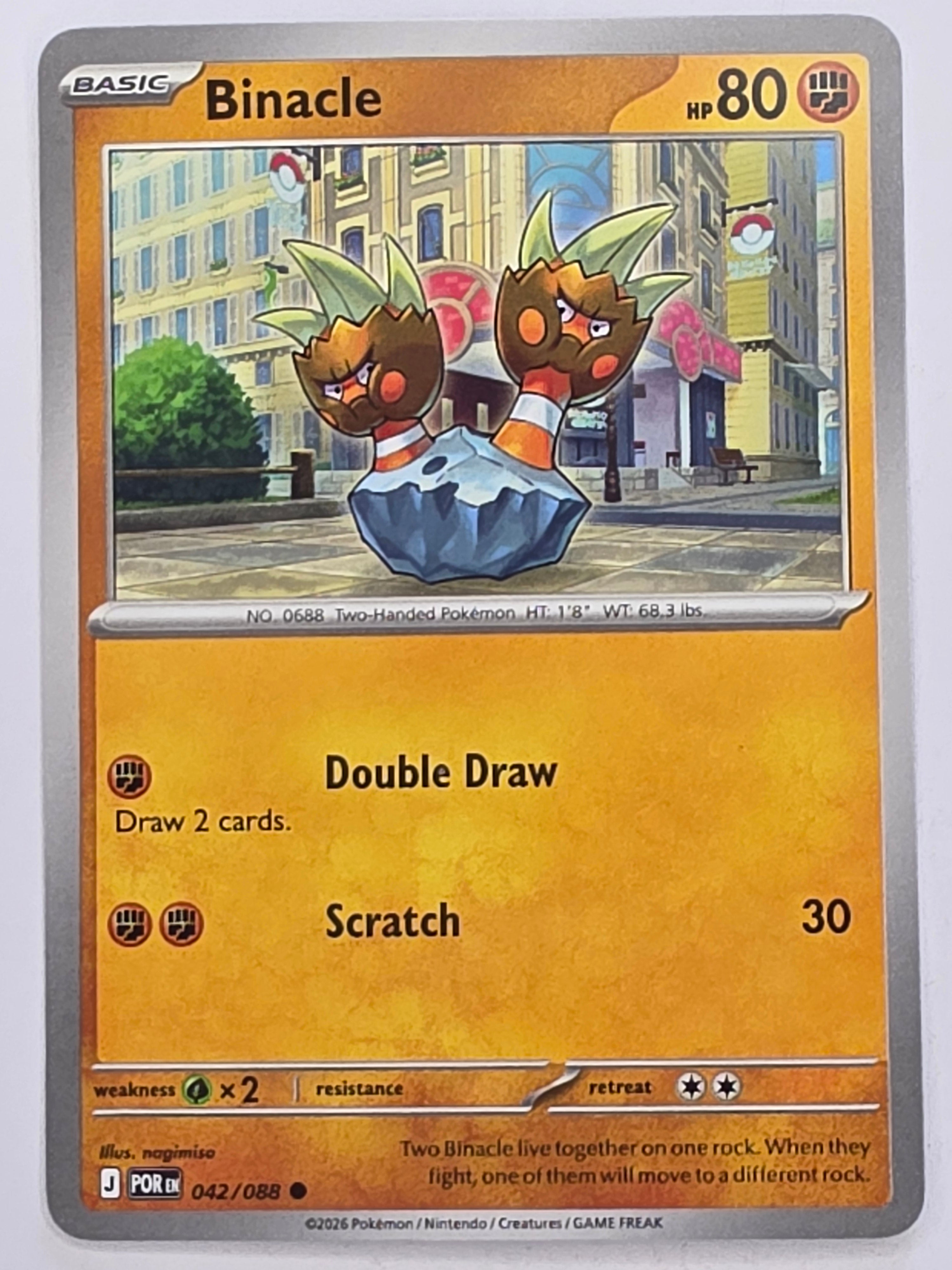 Pokemon TCG Perfect Order | Binacle | #042/088 | Common
