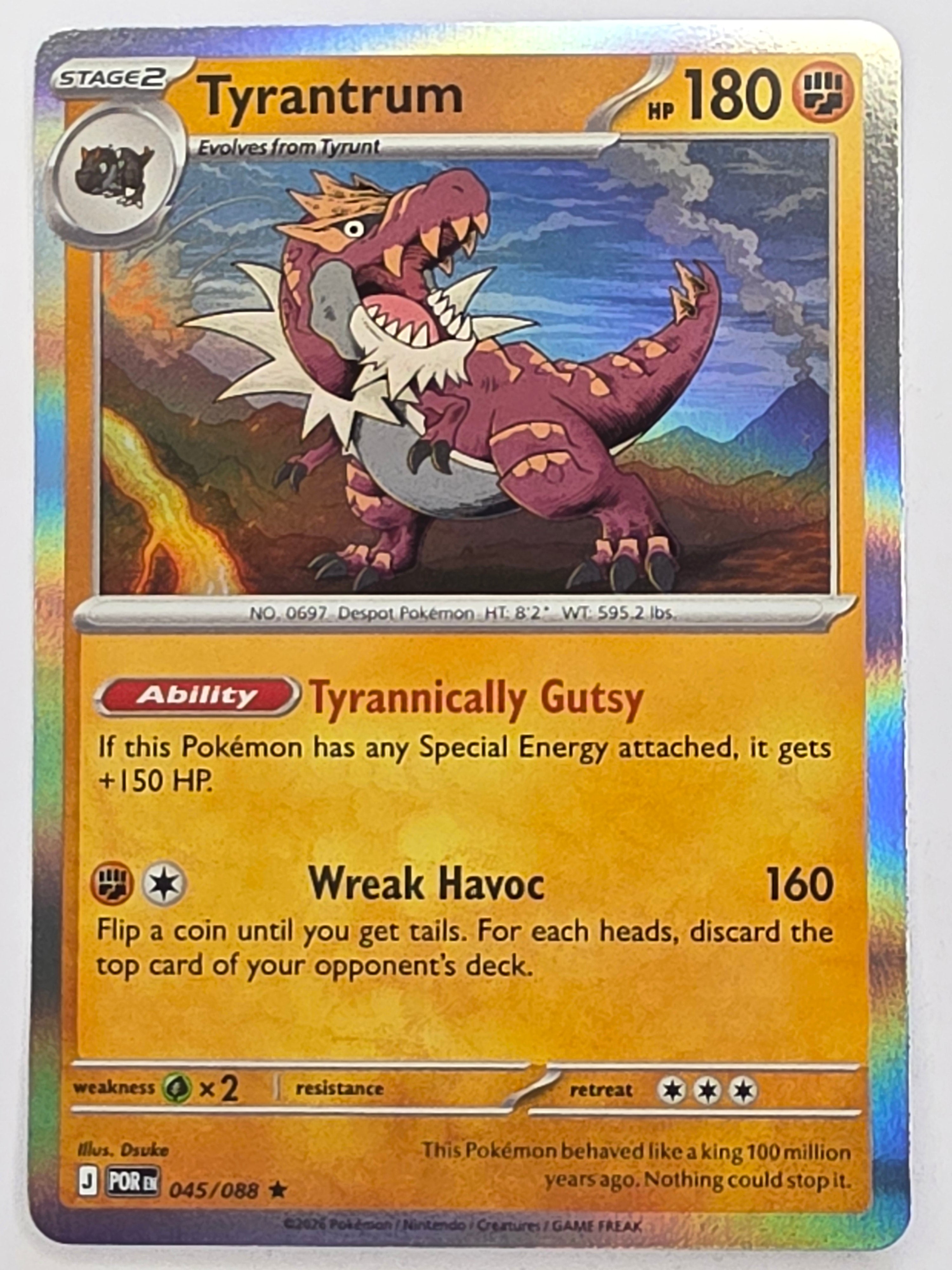 Pokemon TCG Perfect Order | Tyrantrum | #045/088 | Rare