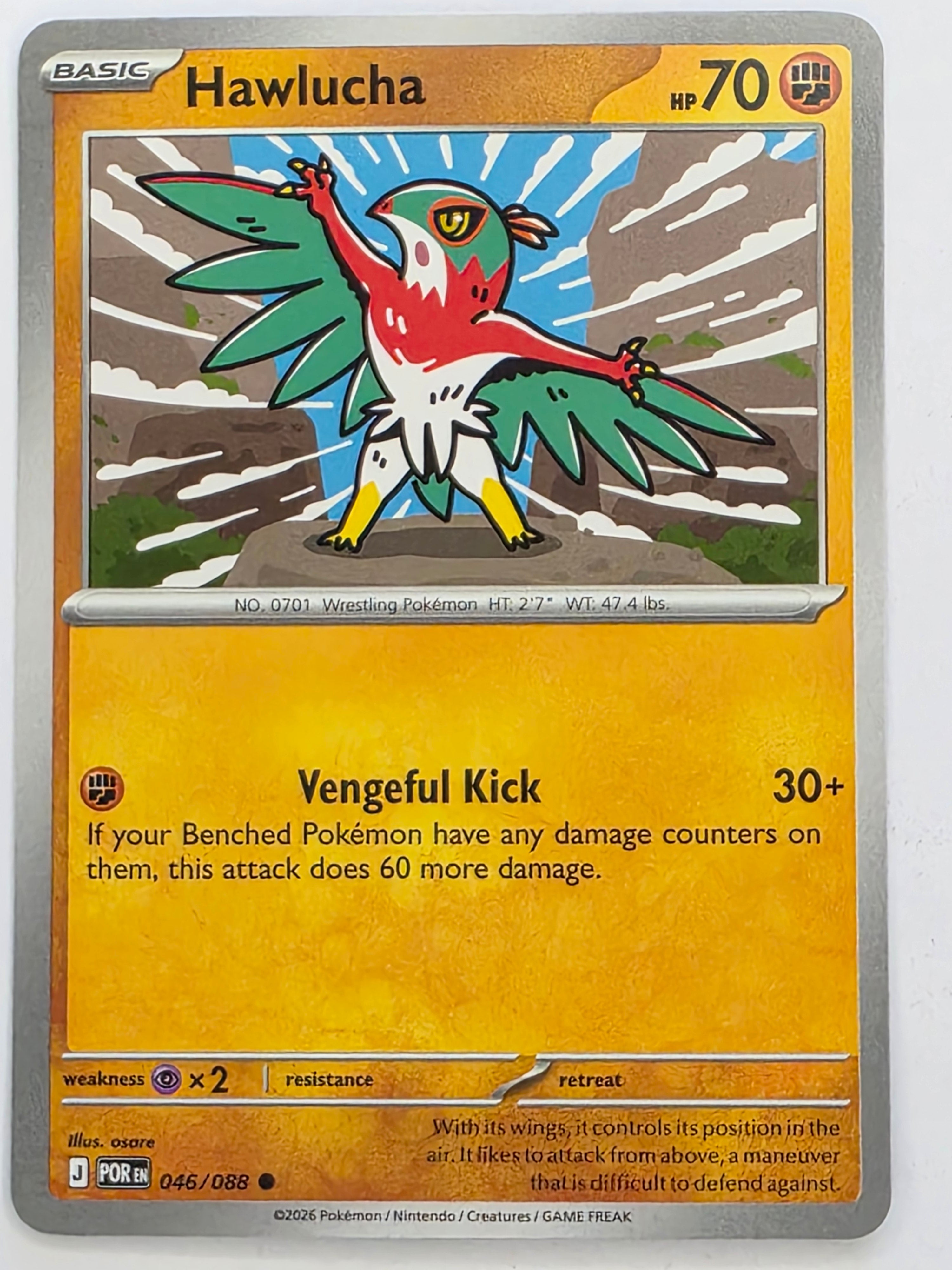 Pokemon TCG Perfect Order | Hawlucha | #046/088 | Common
