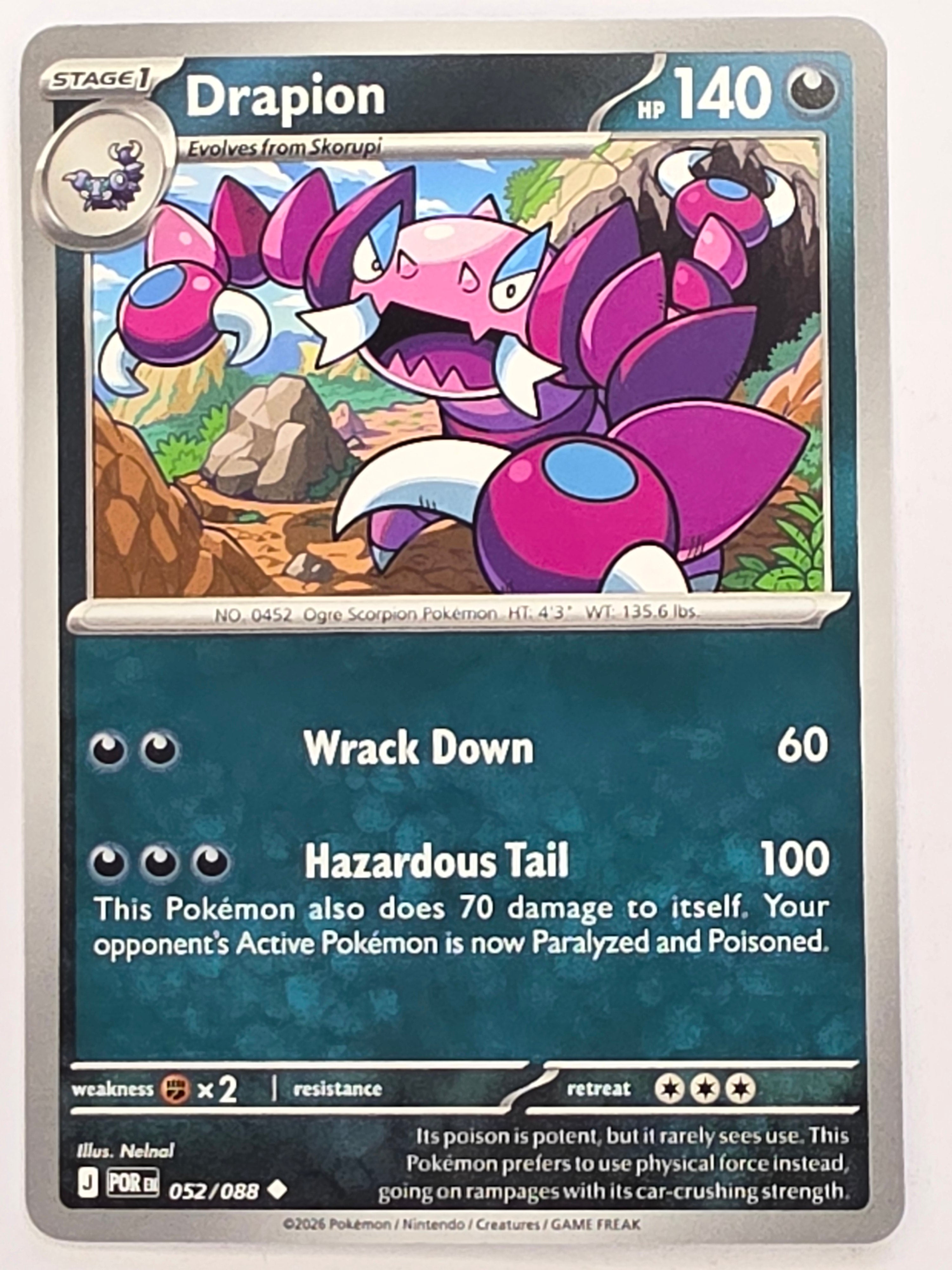 Pokemon TCG Perfect Order | Drapion | #052/088 | Uncommon