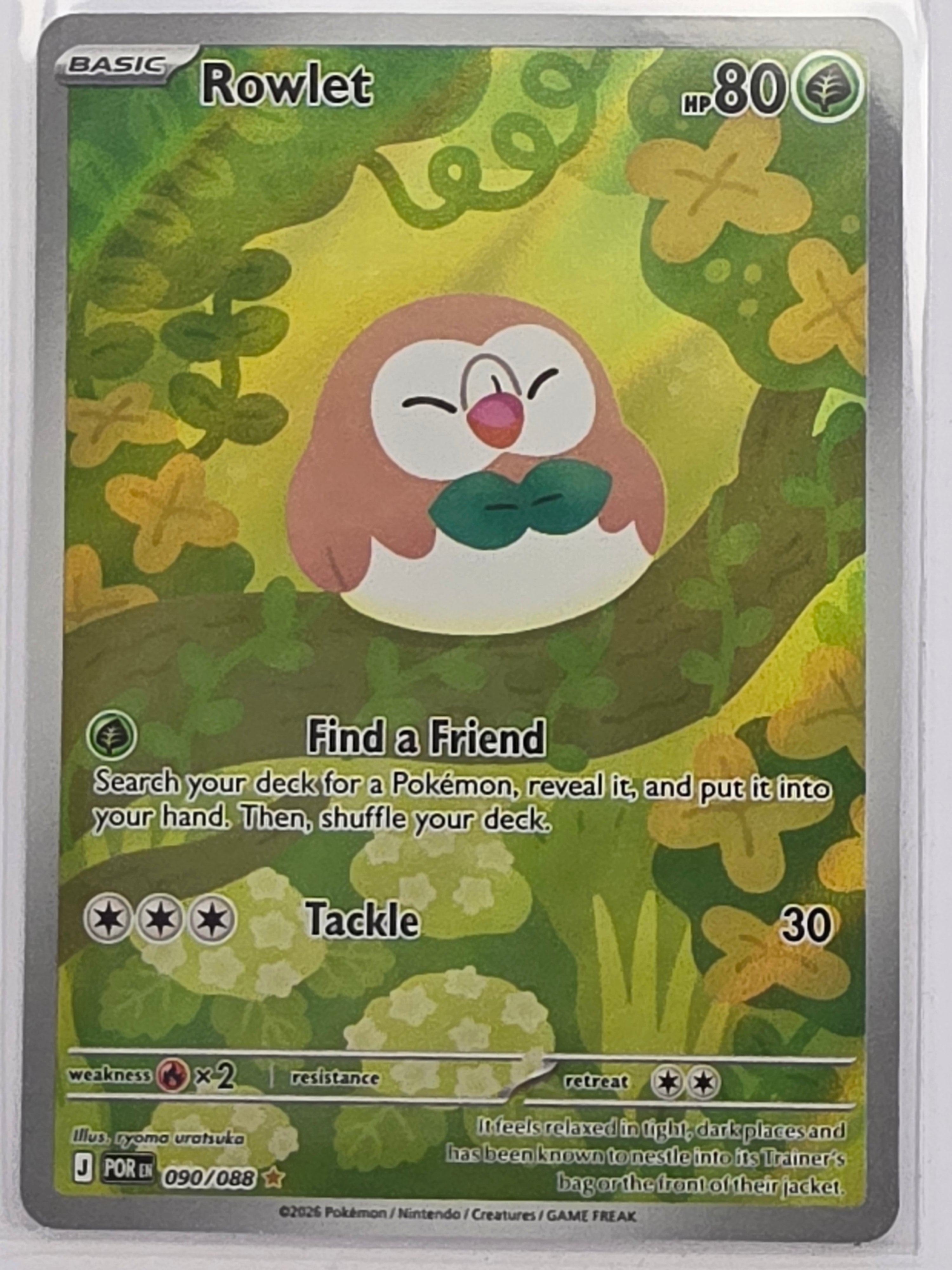 Pokemon TCG Perfect Order | Rowlet | #090/088 | Illustration Rare