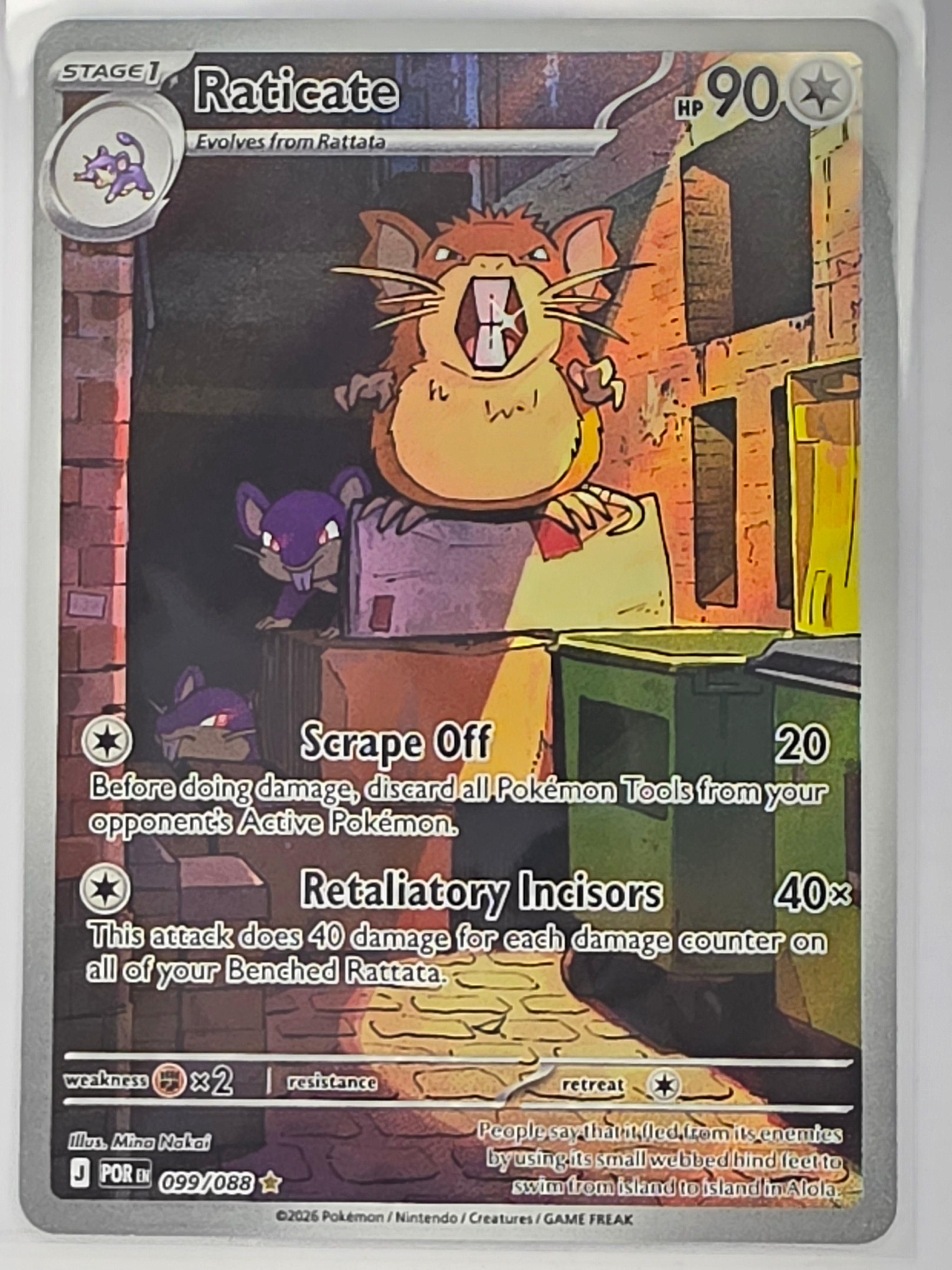 Pokemon TCG Perfect Order | Raticate | #099/088 | Illustration Rare
