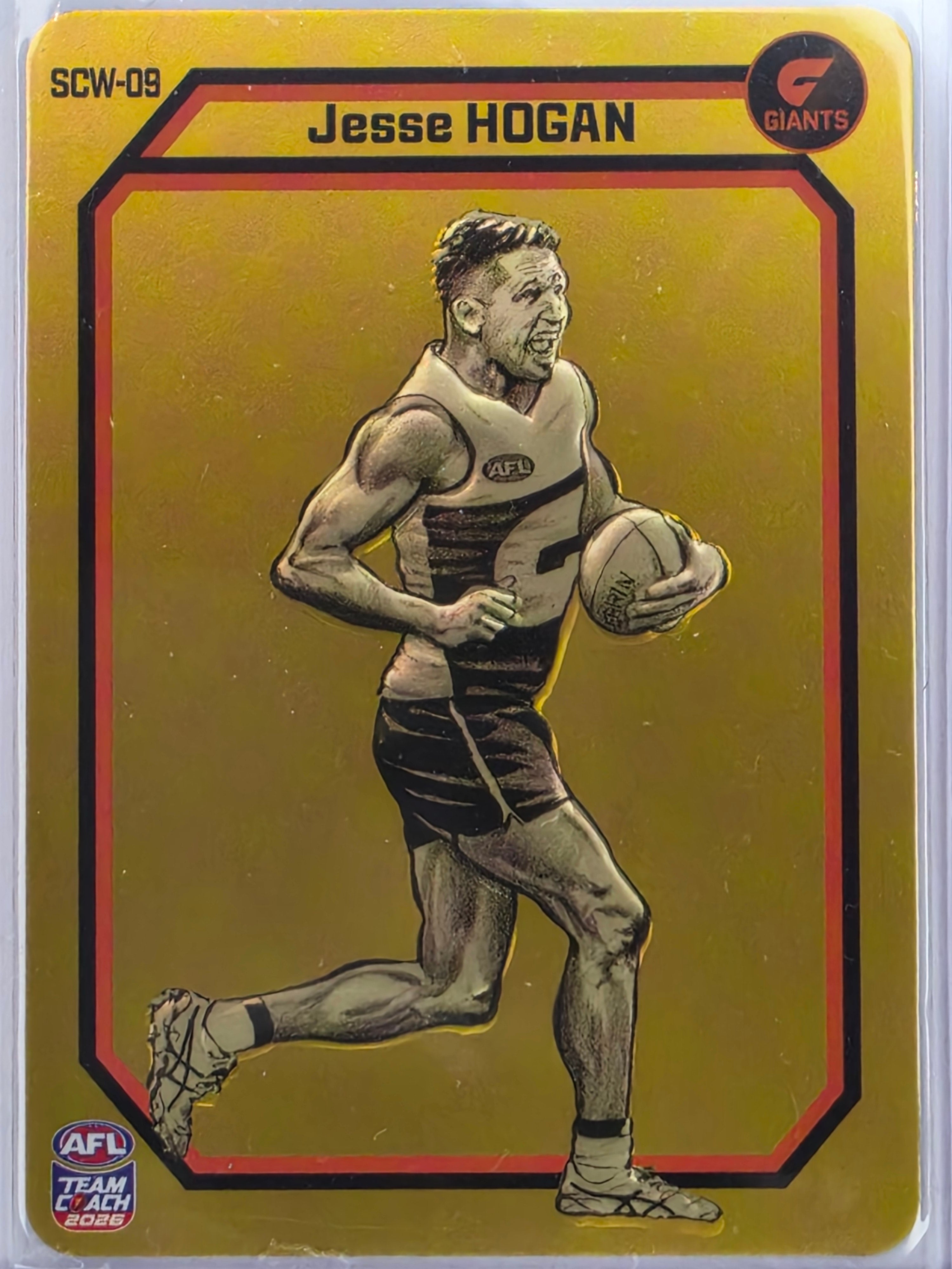 Teamcoach 2026 Sculpture Wildcards Gold ERROR SCW-09 Jesse Hogan - GWS Giants