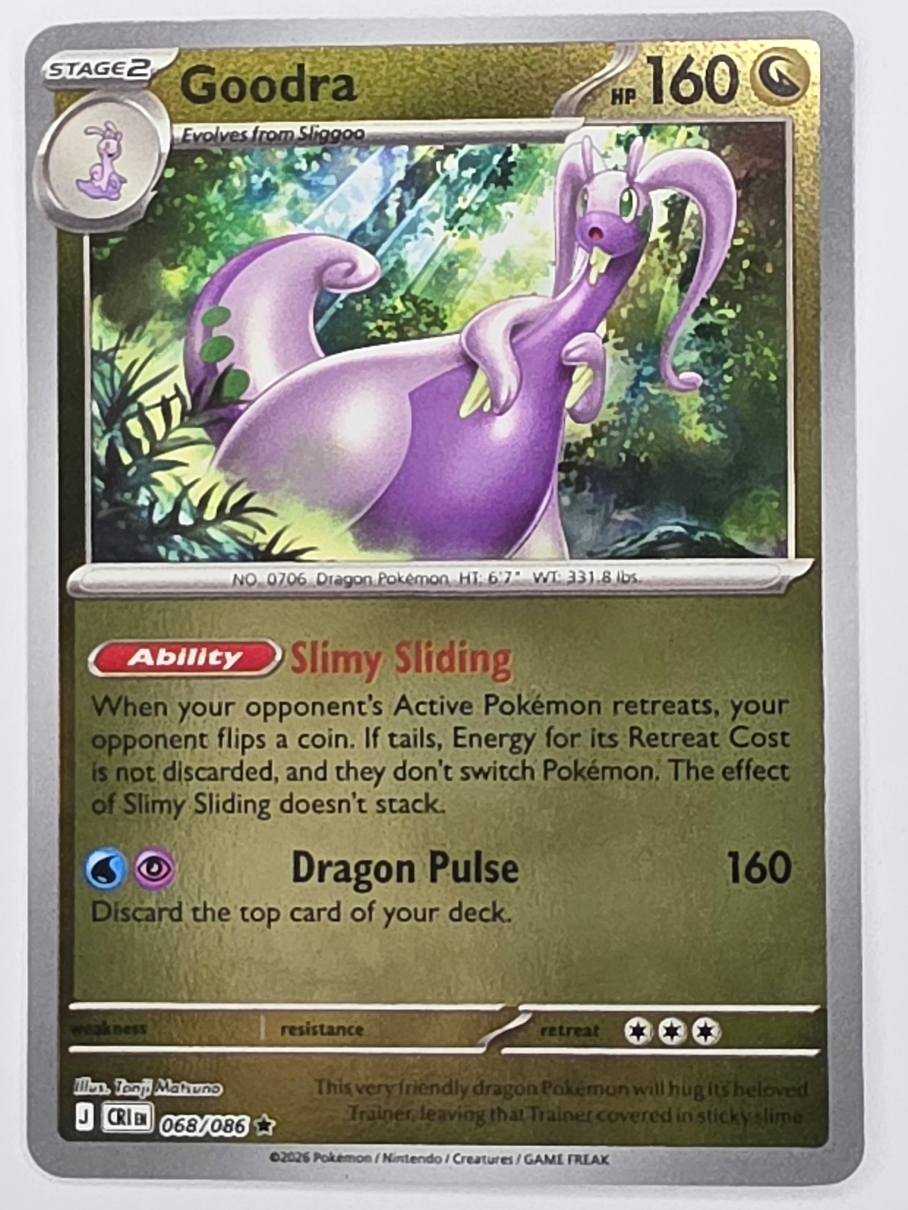 Pokemon TCG Chaos Rising |Goodra | #068/086 | Reverse Holo | Rare