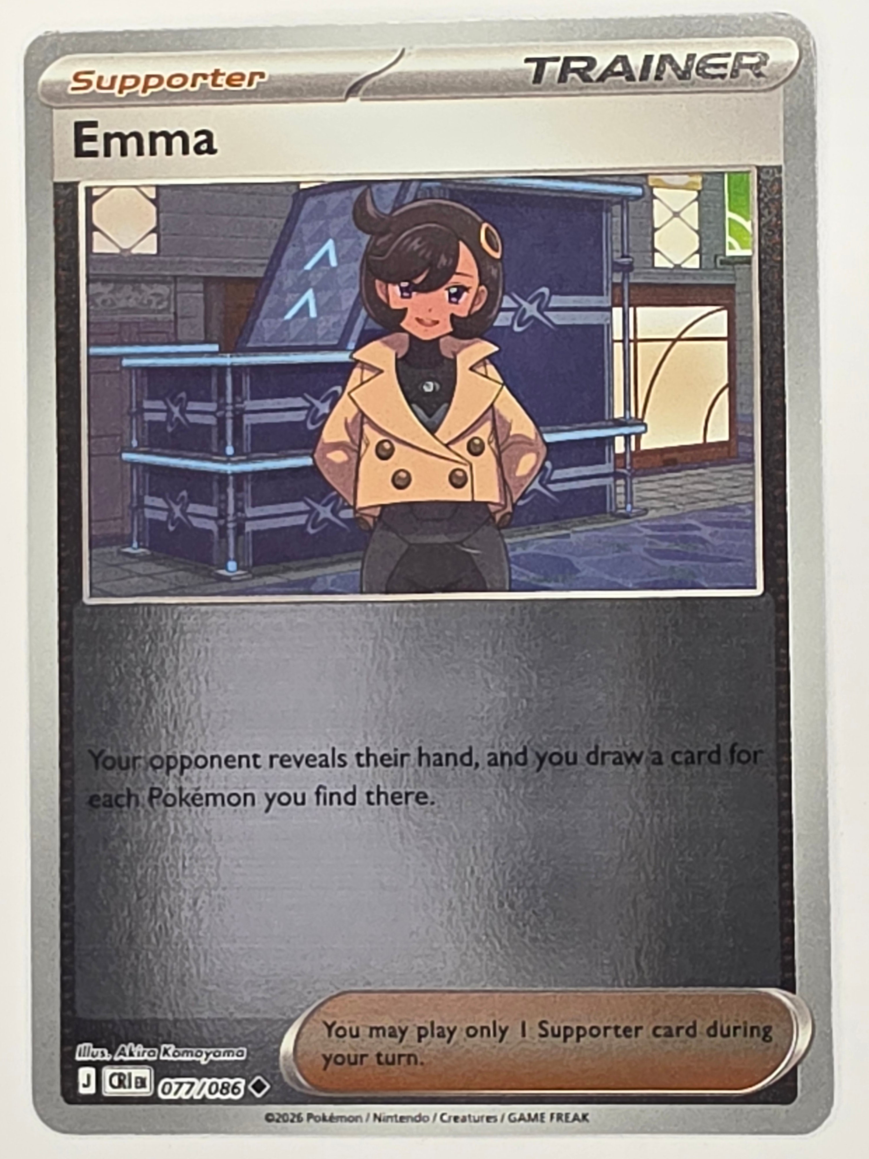 Pokemon TCG Chaos Rising |Emma | #077/086 | Reverse Holo | Uncommon