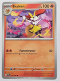 Pokemon TCG Chaos Rising |Braixen | #012/086 | Common