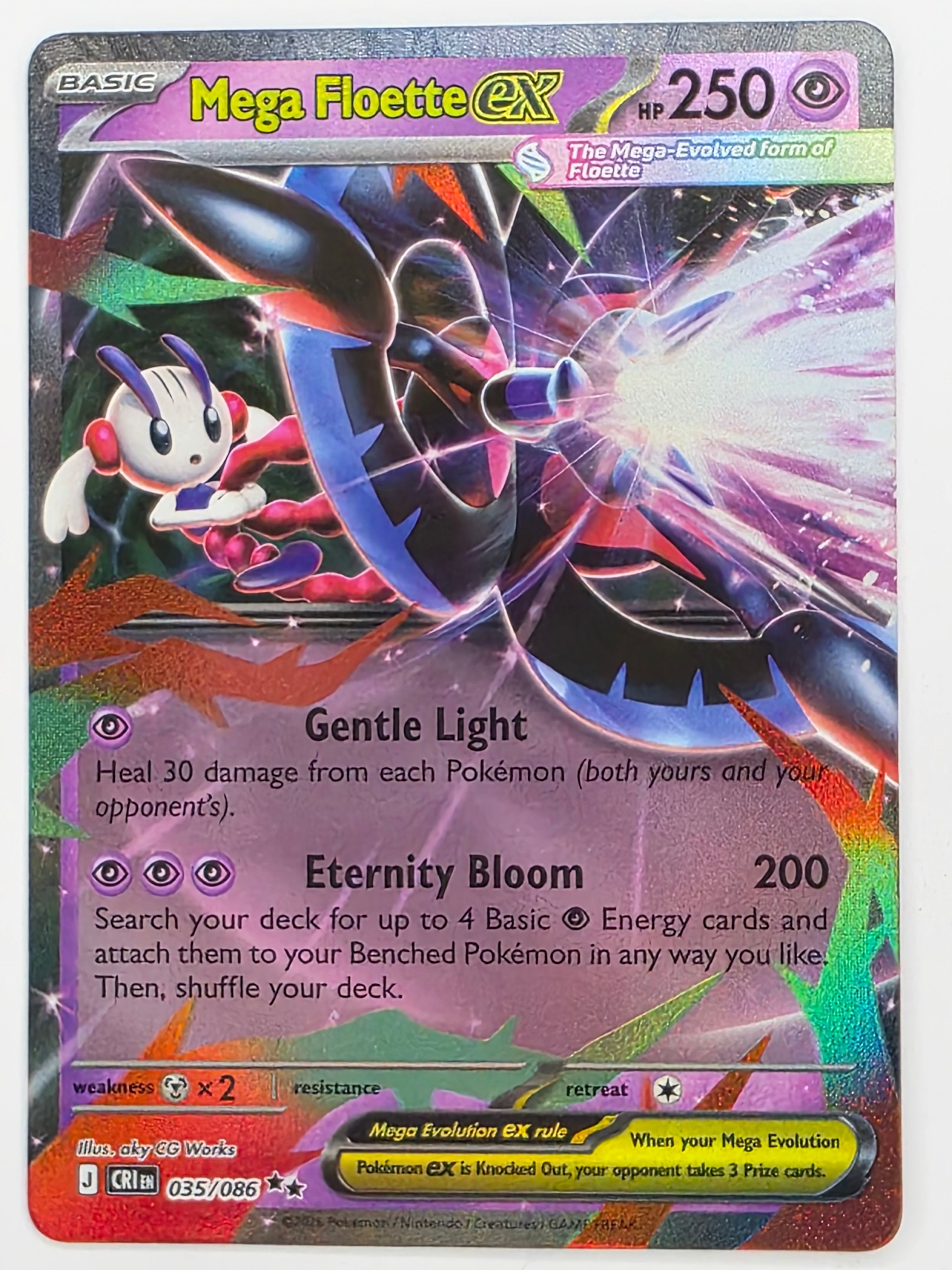 Pokemon TCG Chaos Rising |Mega Floette ex | #035/086 | Double Rare