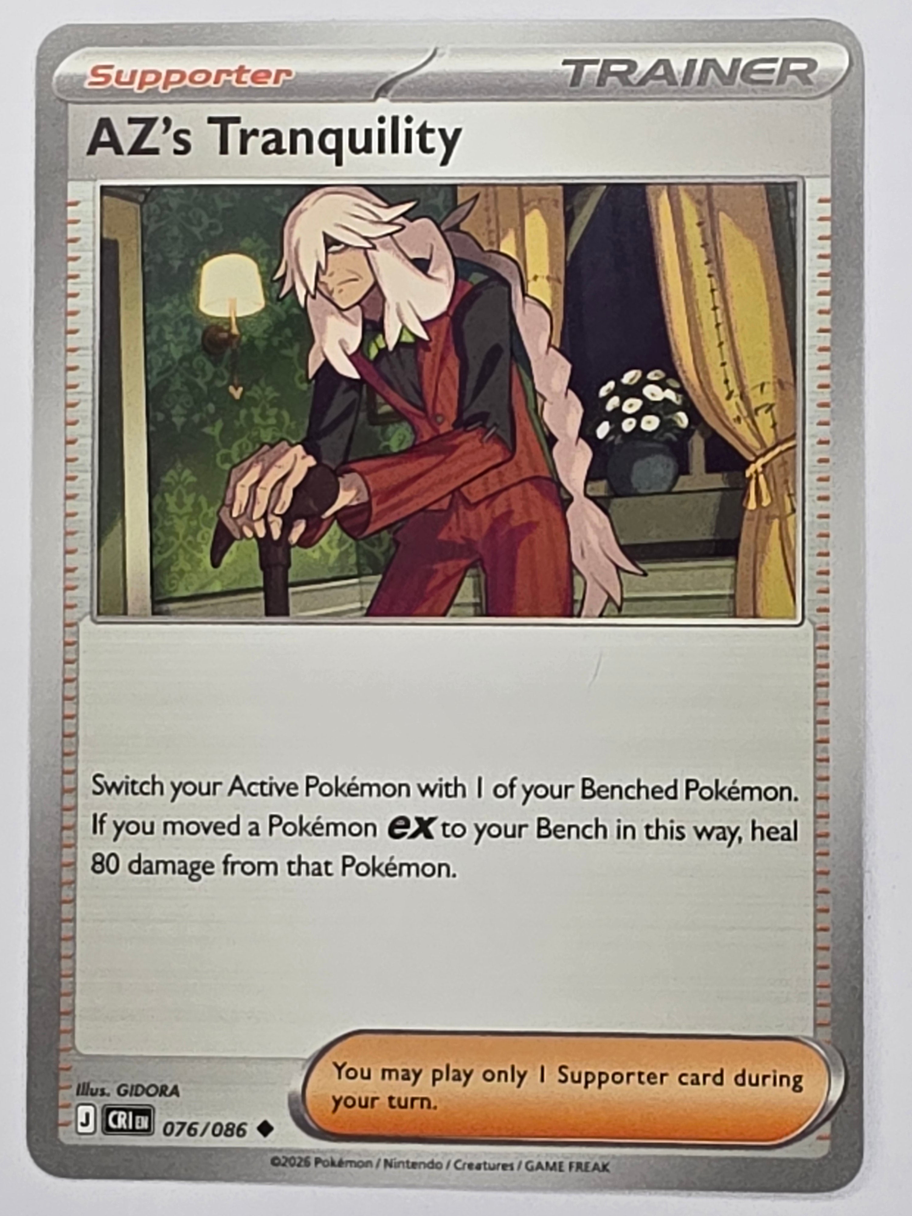 Pokemon TCG Chaos Rising |AZ's Tranquility | #076/086 | Uncommon