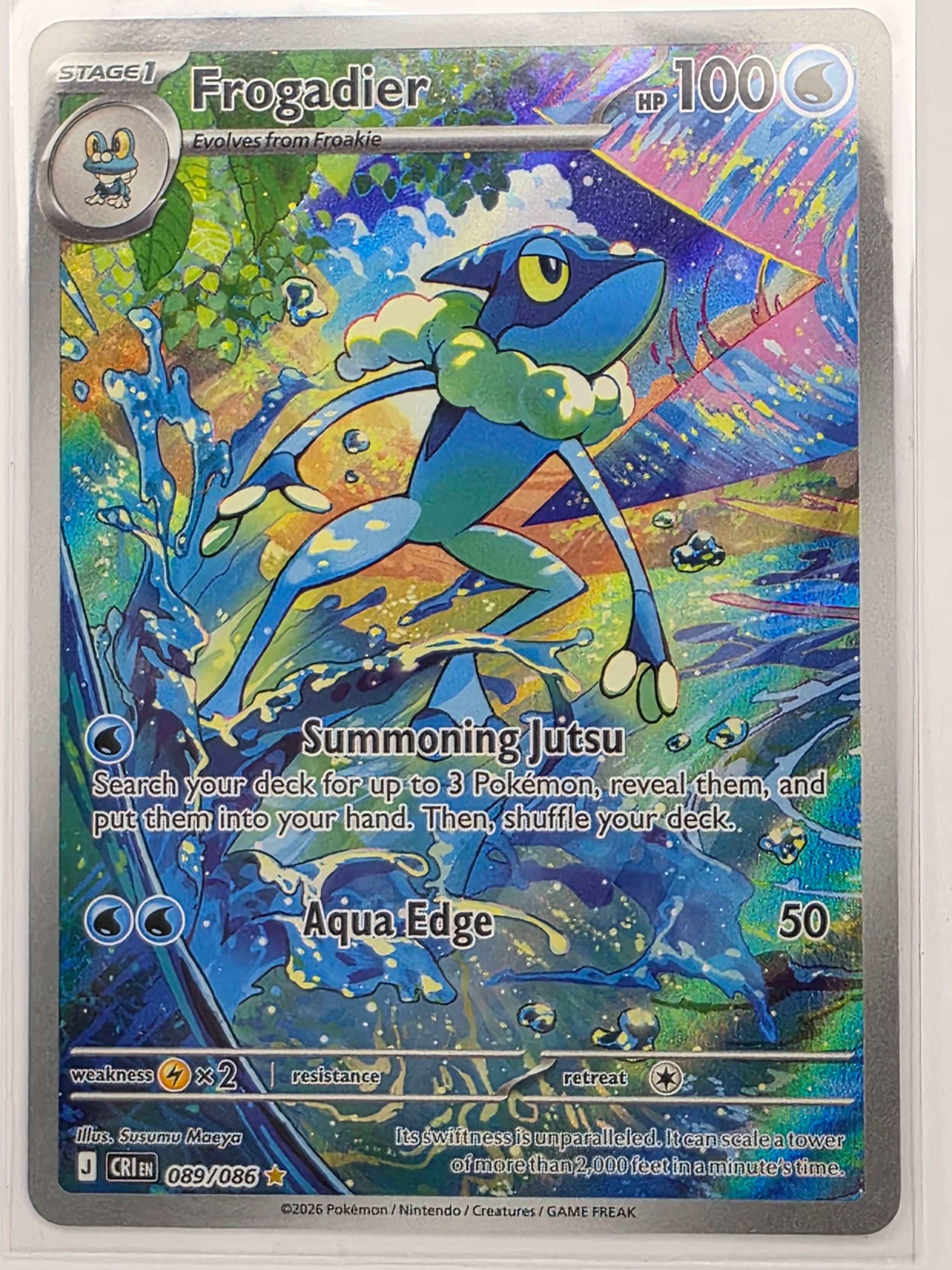 Pokemon TCG Chaos Rising | Frogadier | #089/086 | Illustration Rare