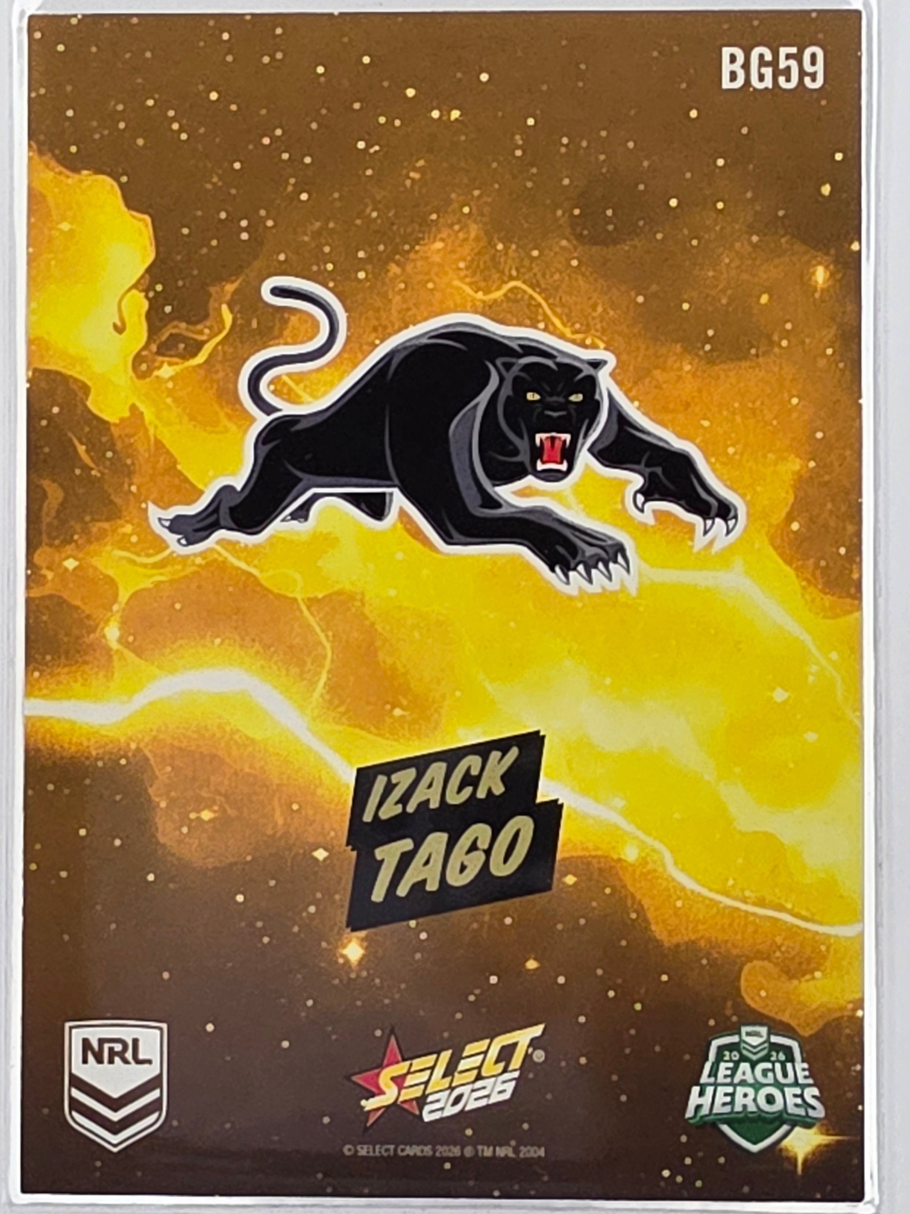 2026 Select NRL League Heroes | Bang GOLD | #BG59 | Izack Tago | Panthers