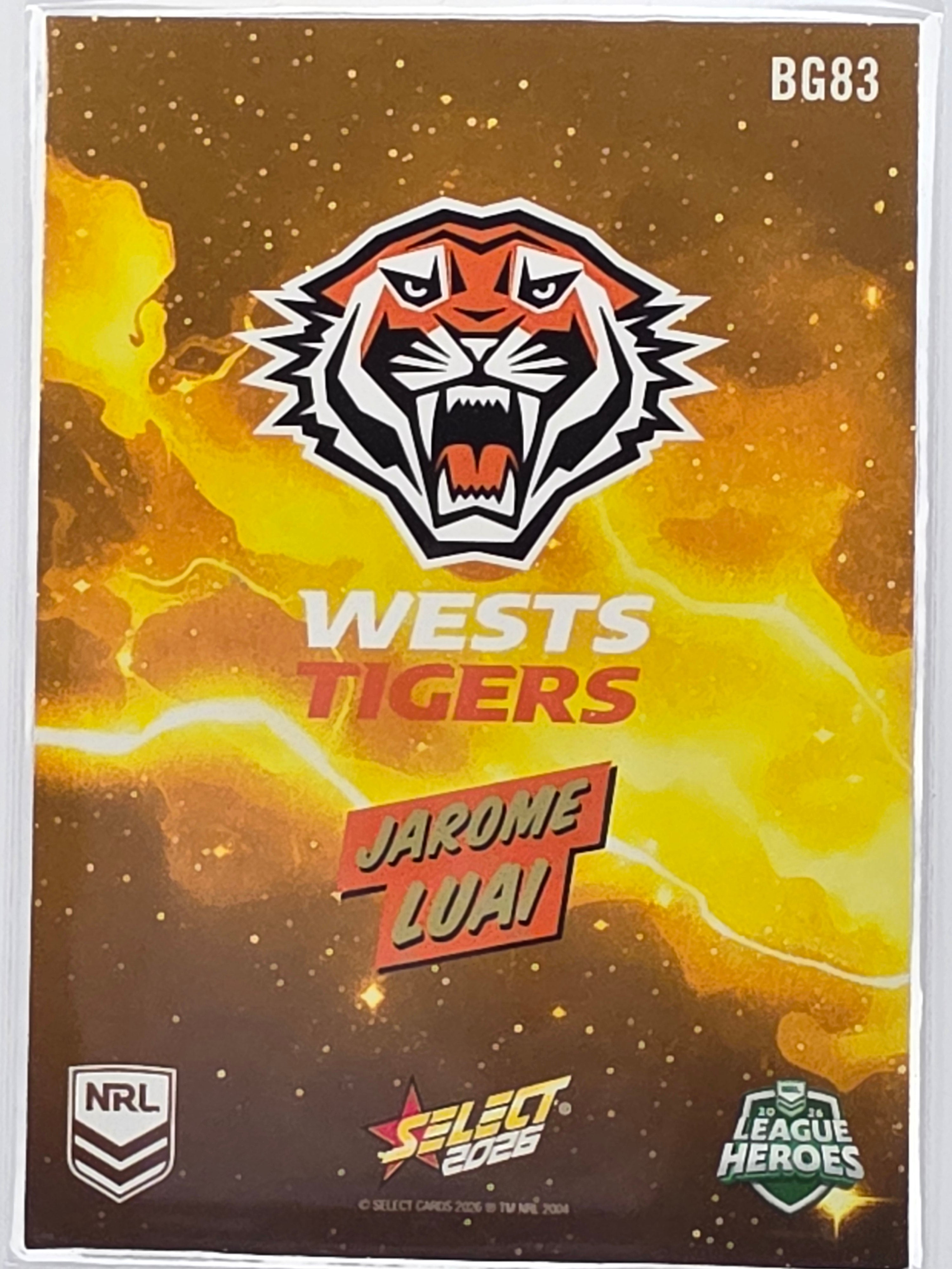 2026 Select NRL League Heroes | Bang GOLD | #BG83 | Jarome Luai | Wests Tigers
