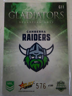 NRL 2026 League Heroes | Gladiators | #G11 | #576/599 | Sebastian Kris | Canberra Raiders