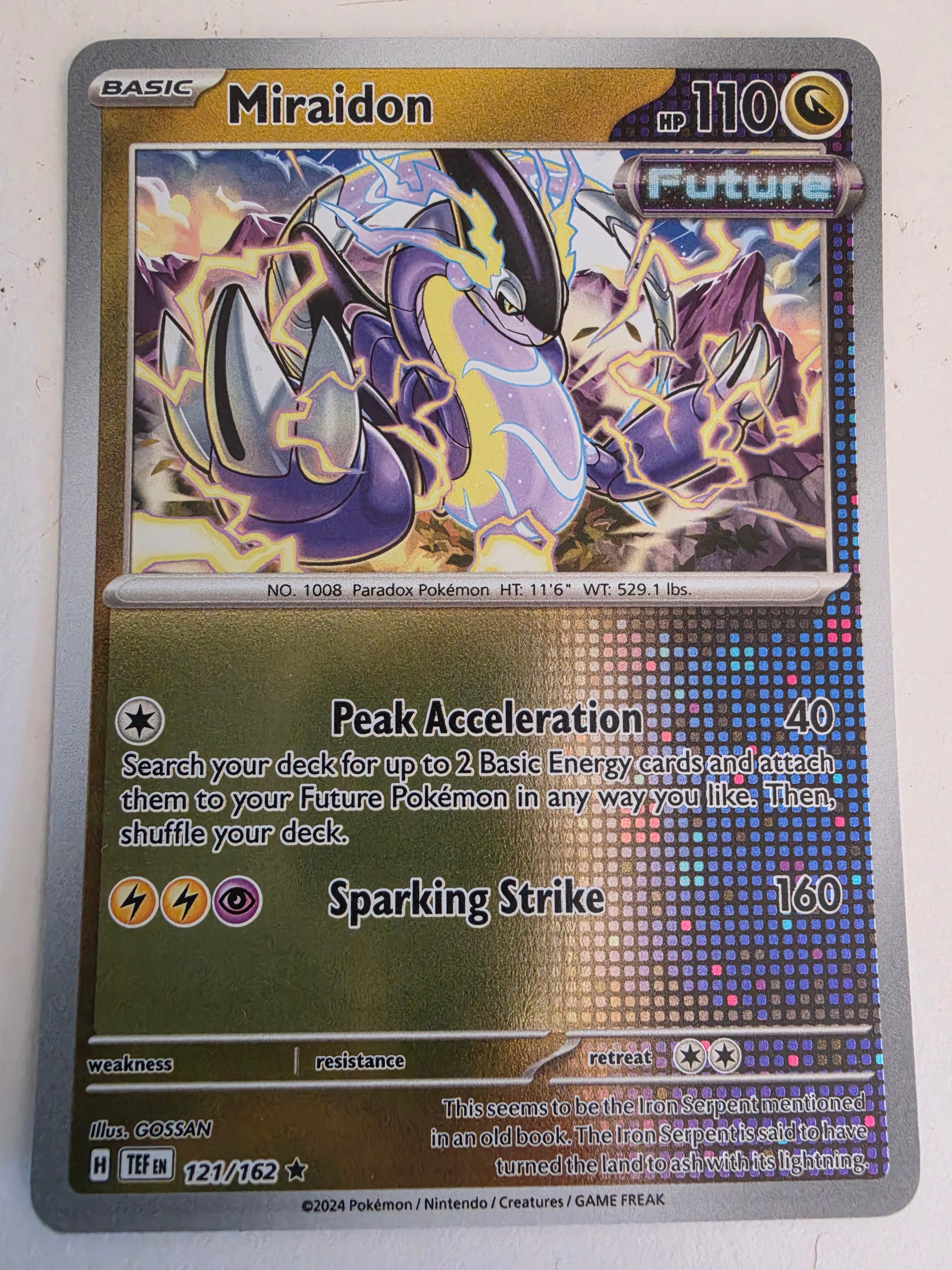 Pokemon TCG - Temporal Forces - #121 - Miraidon - Rare Reverse Holo