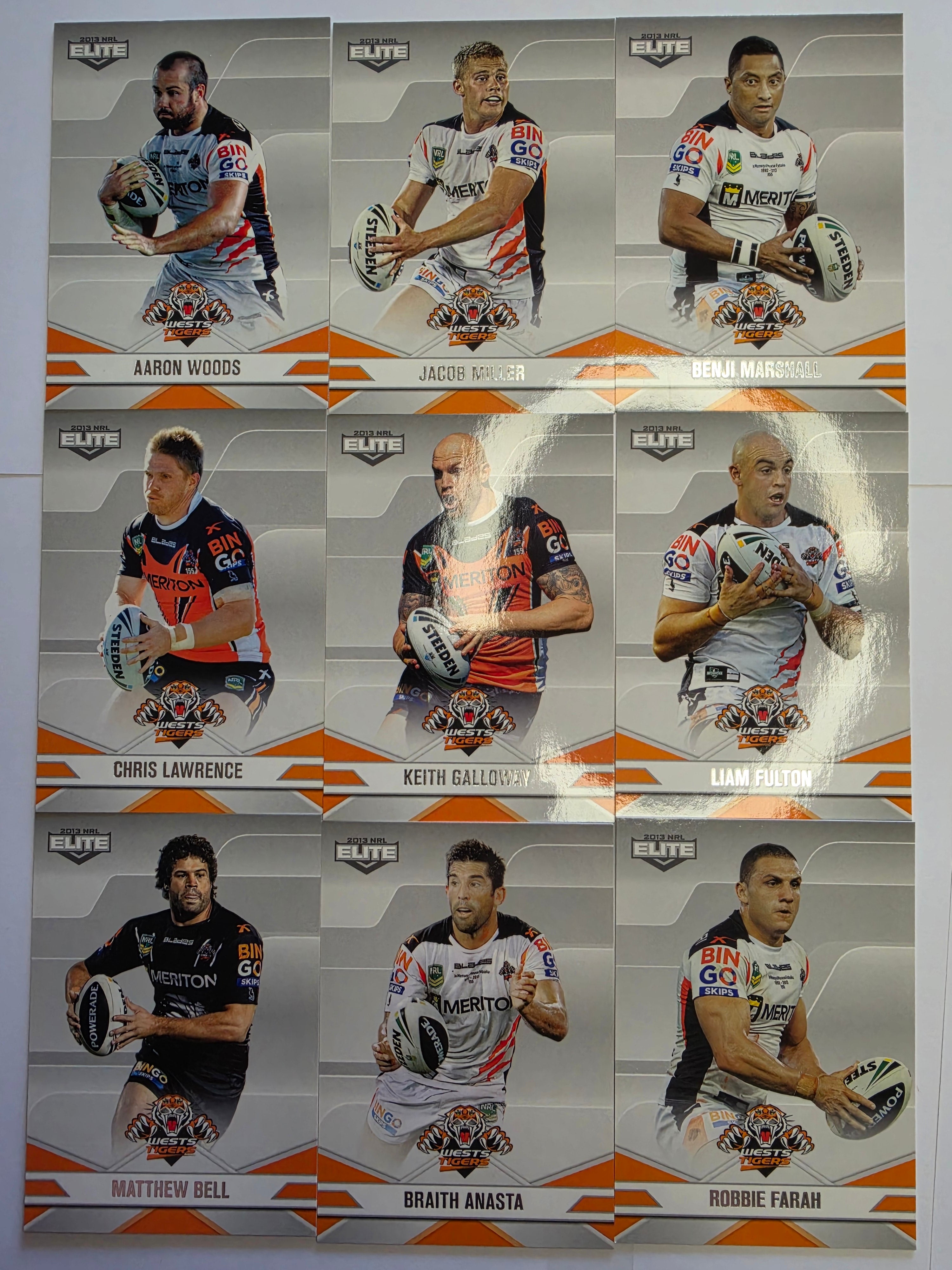 NRL 2013 Elite | Wests Tigers Base Team Set