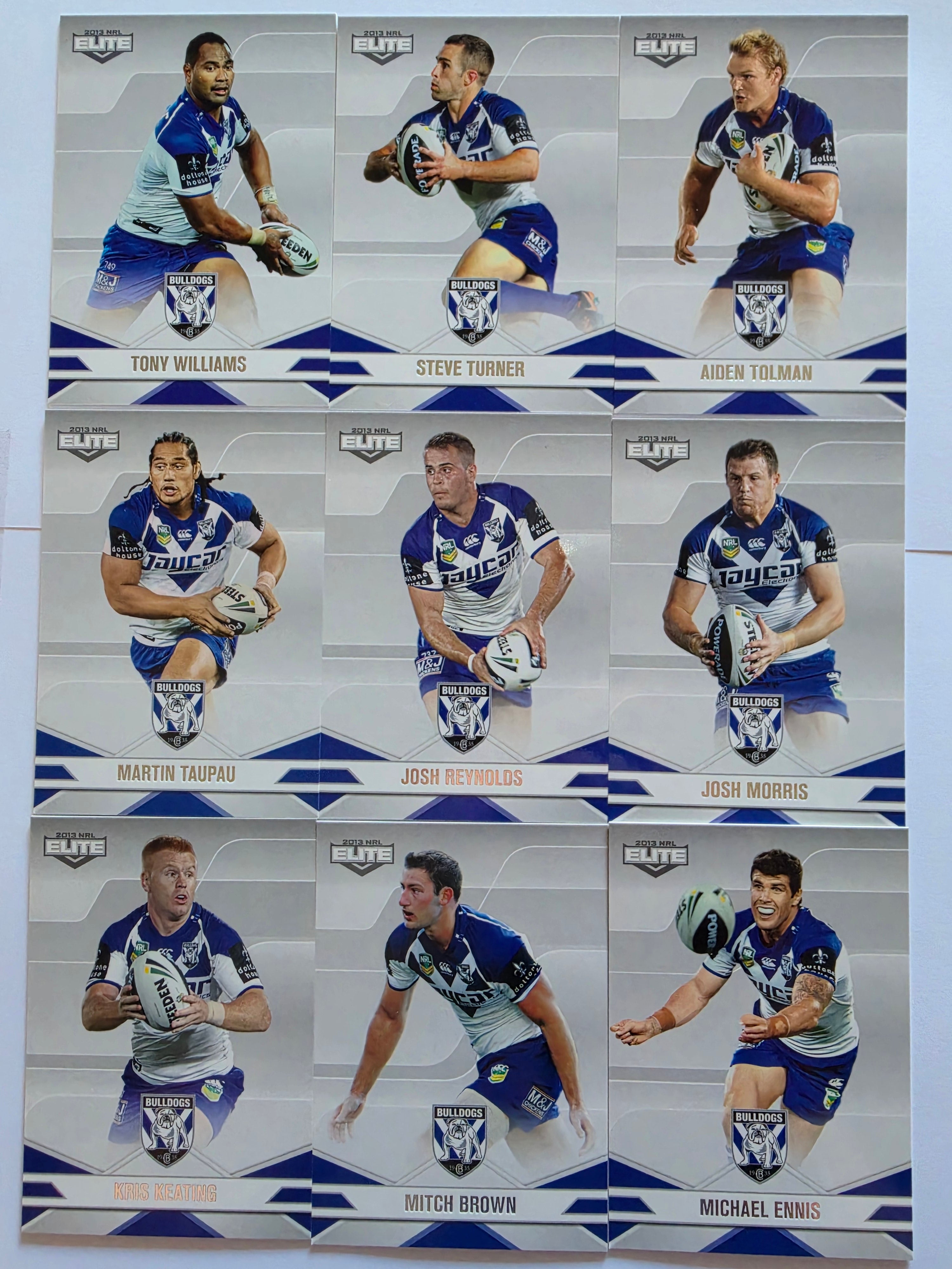 NRL 2013 Elite | Canterbury Bankstown Bulldogs Base Team Set