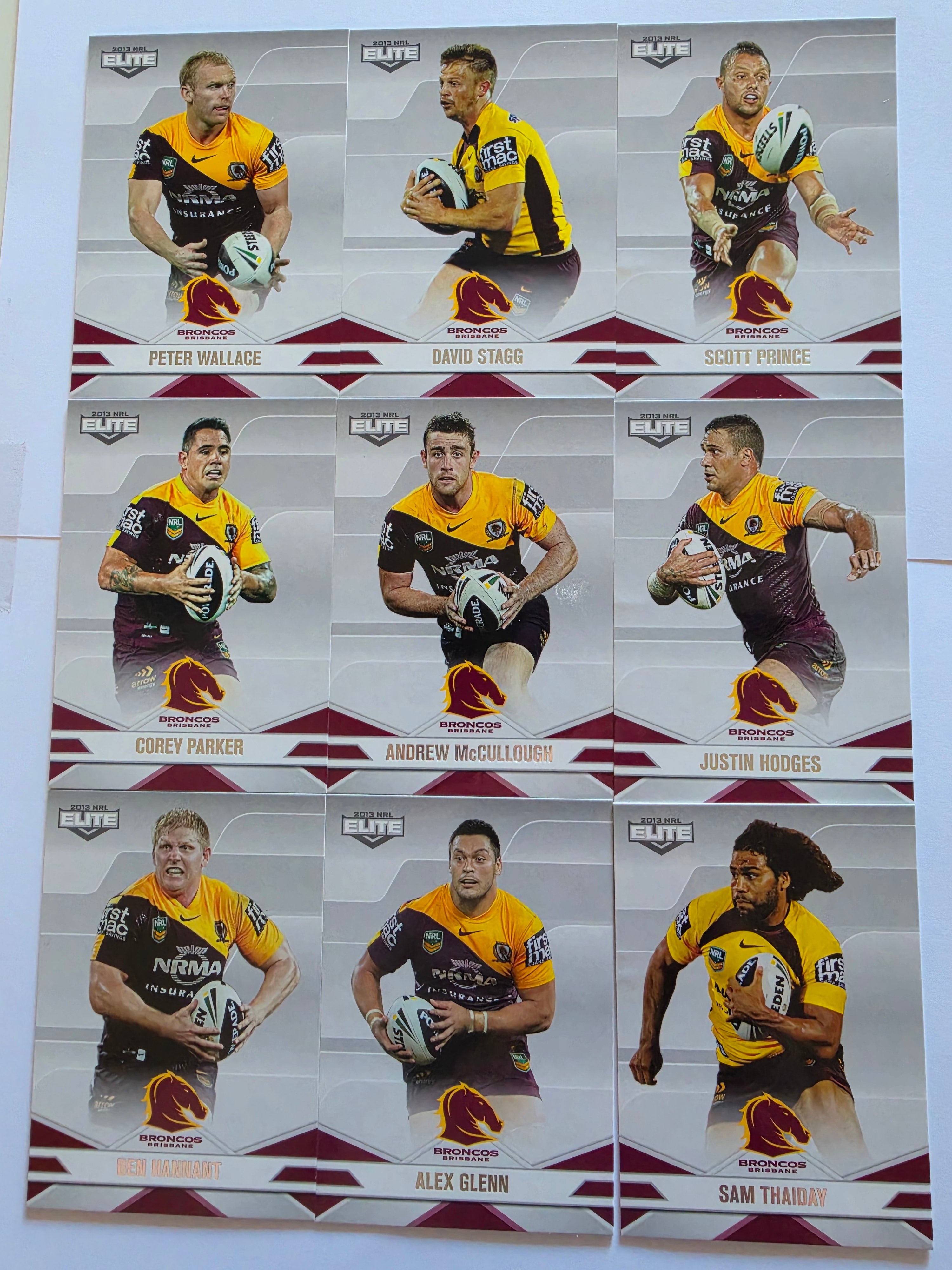 NRL 2013 Elite | Brisbane Broncos Base Team Set