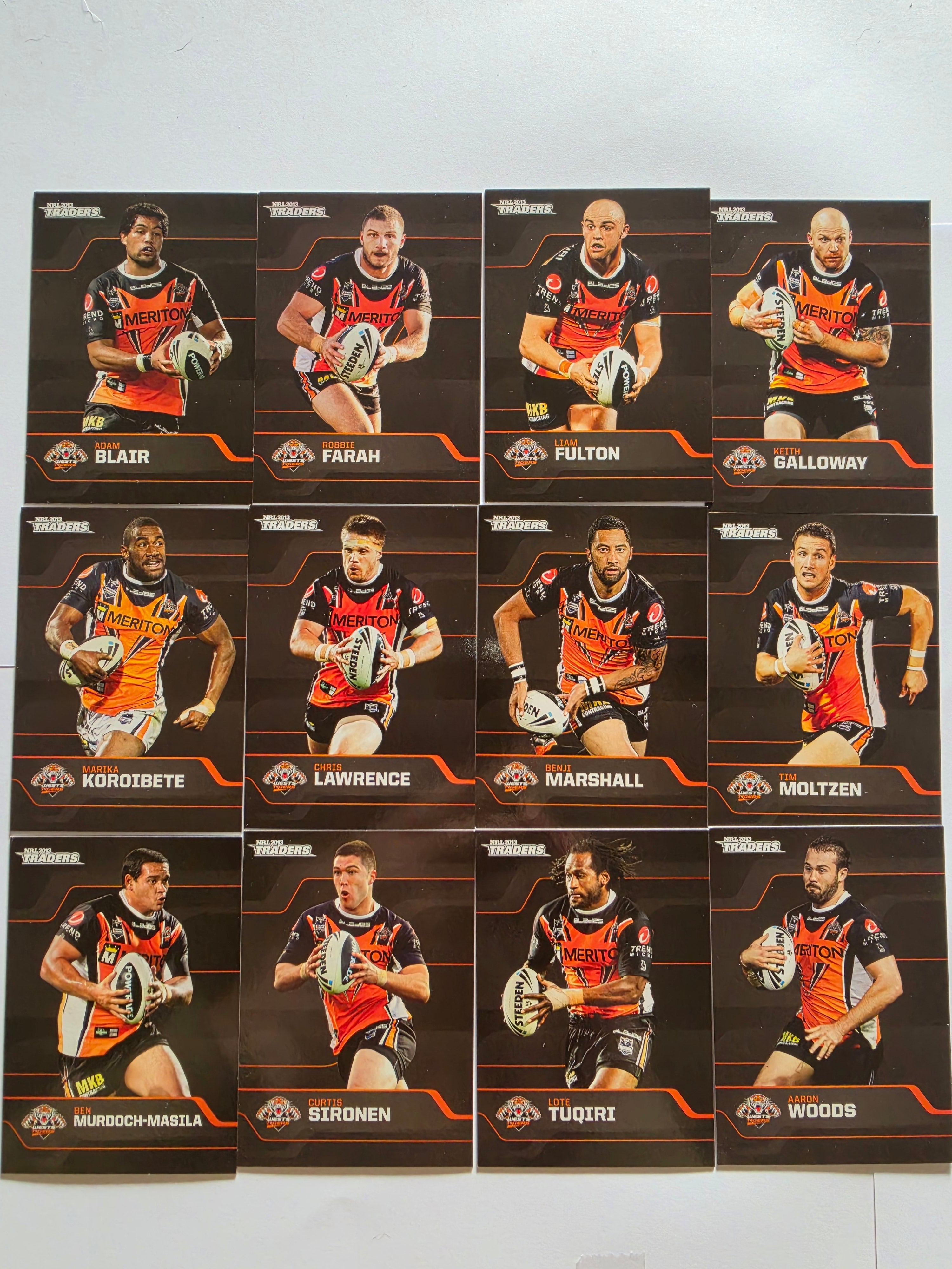 NRL 2013 Traders | Wests Tigers Base Team Set