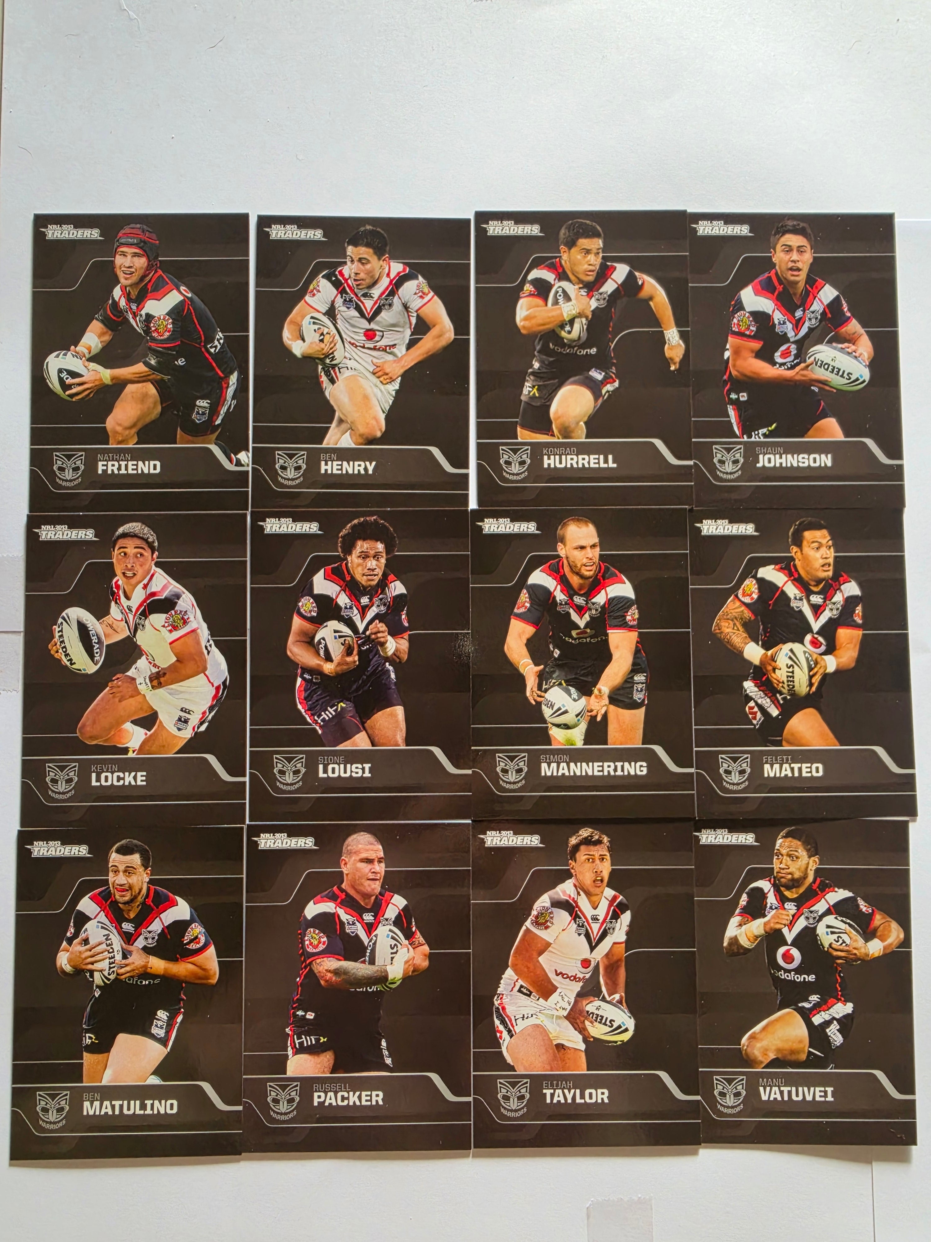 NRL 2013 Traders | New Zealand Warriors Base Team Set