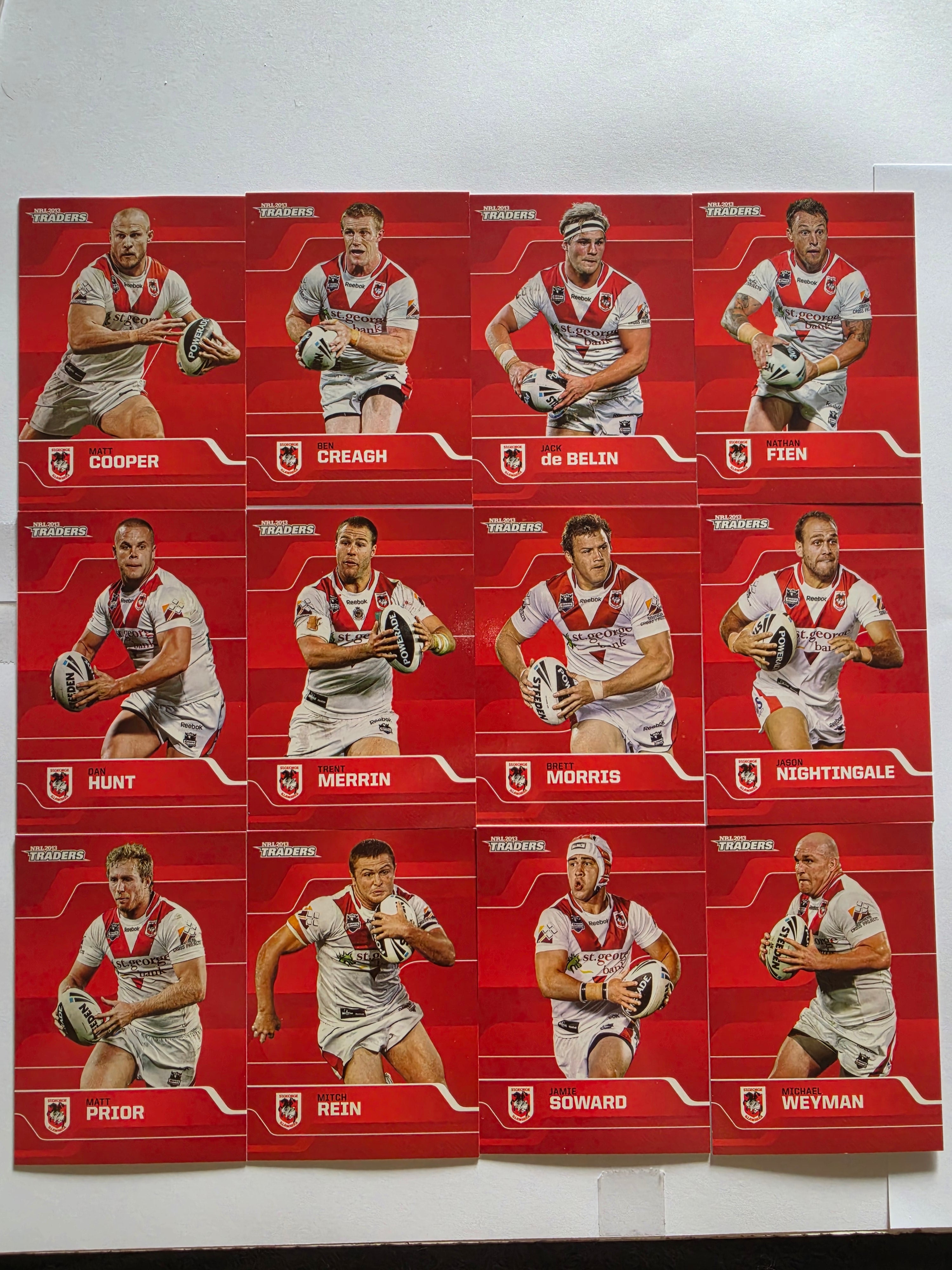 NRL 2013 Traders | St George Illawarra Dragons Base Team Set