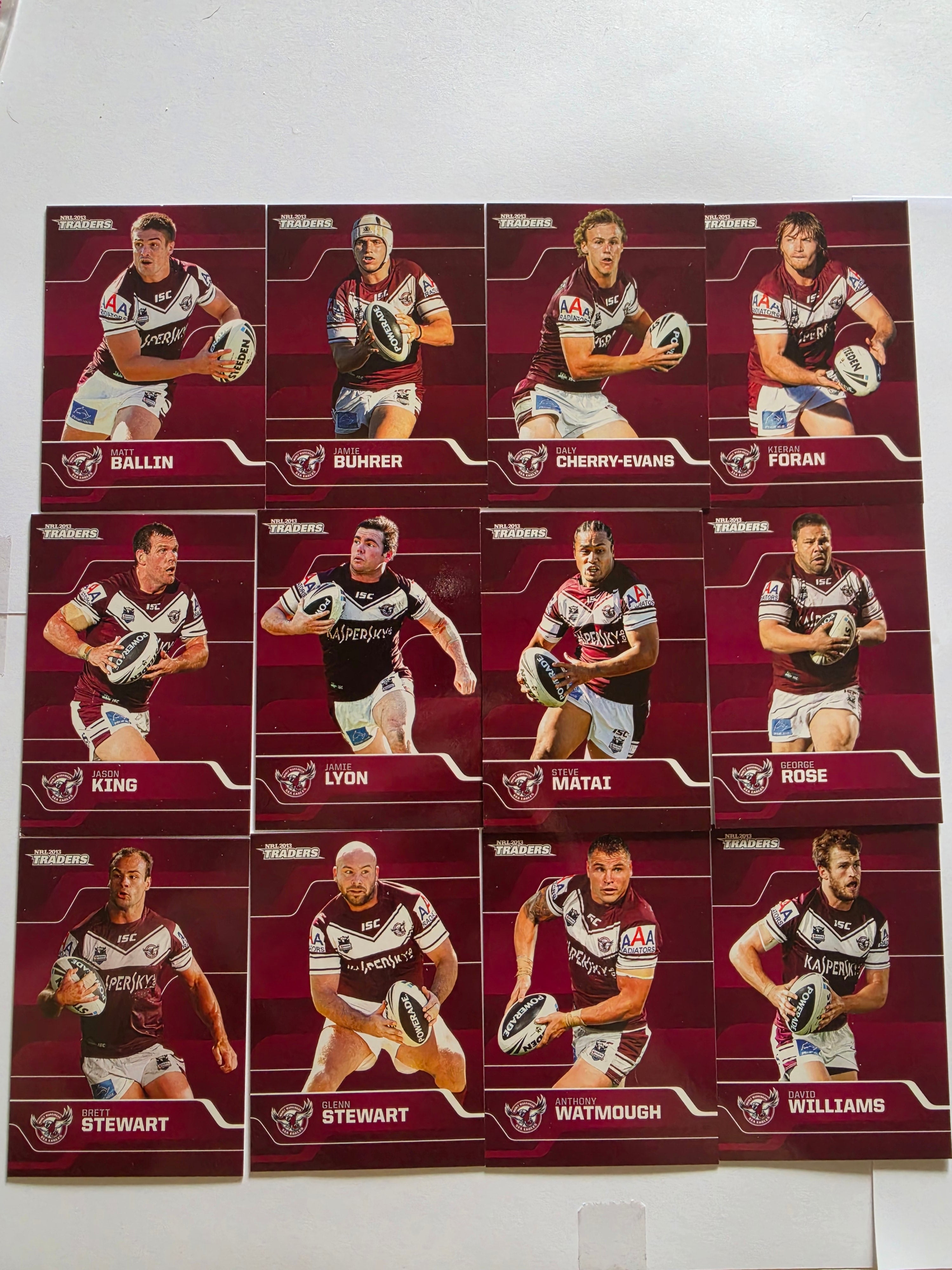 NRL 2013 Traders | Manly Warringah Sea Eagles Base Team Set