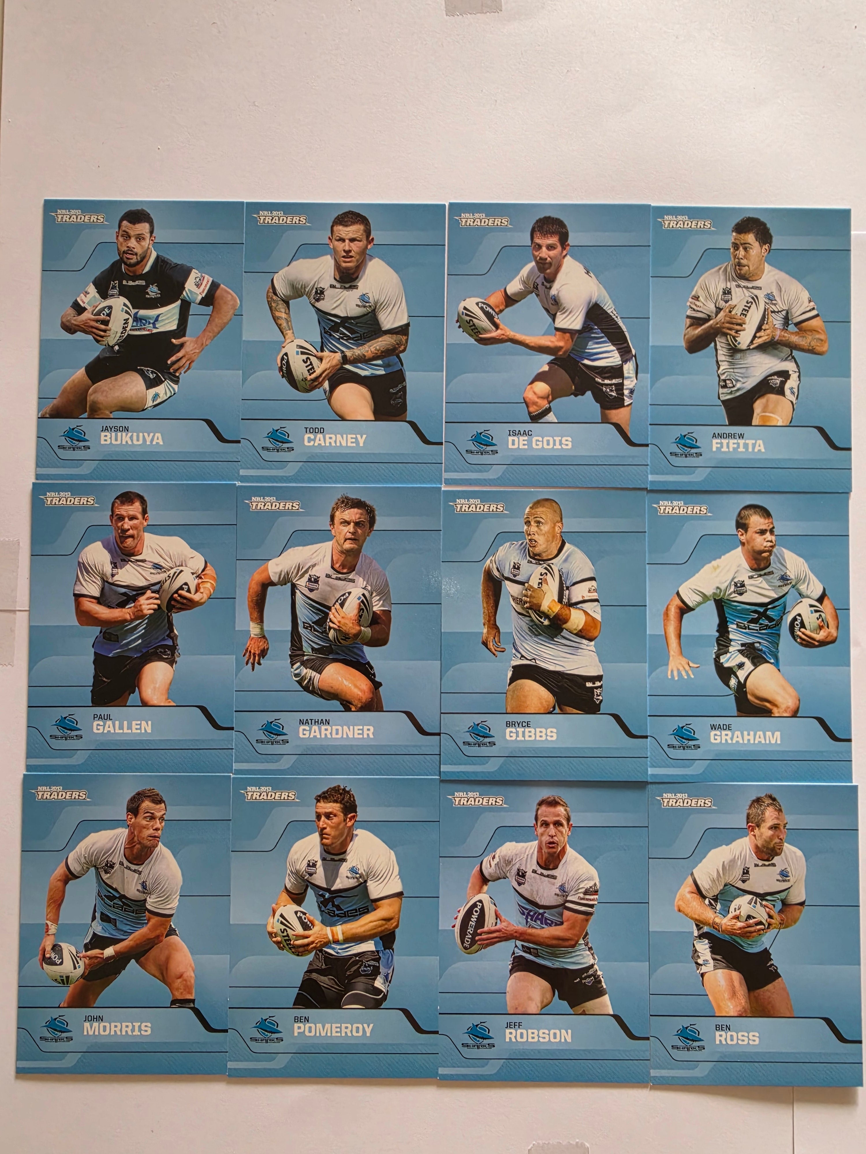 NRL 2013 Traders | Cronulla Sutherland Sharks Base Team Set
