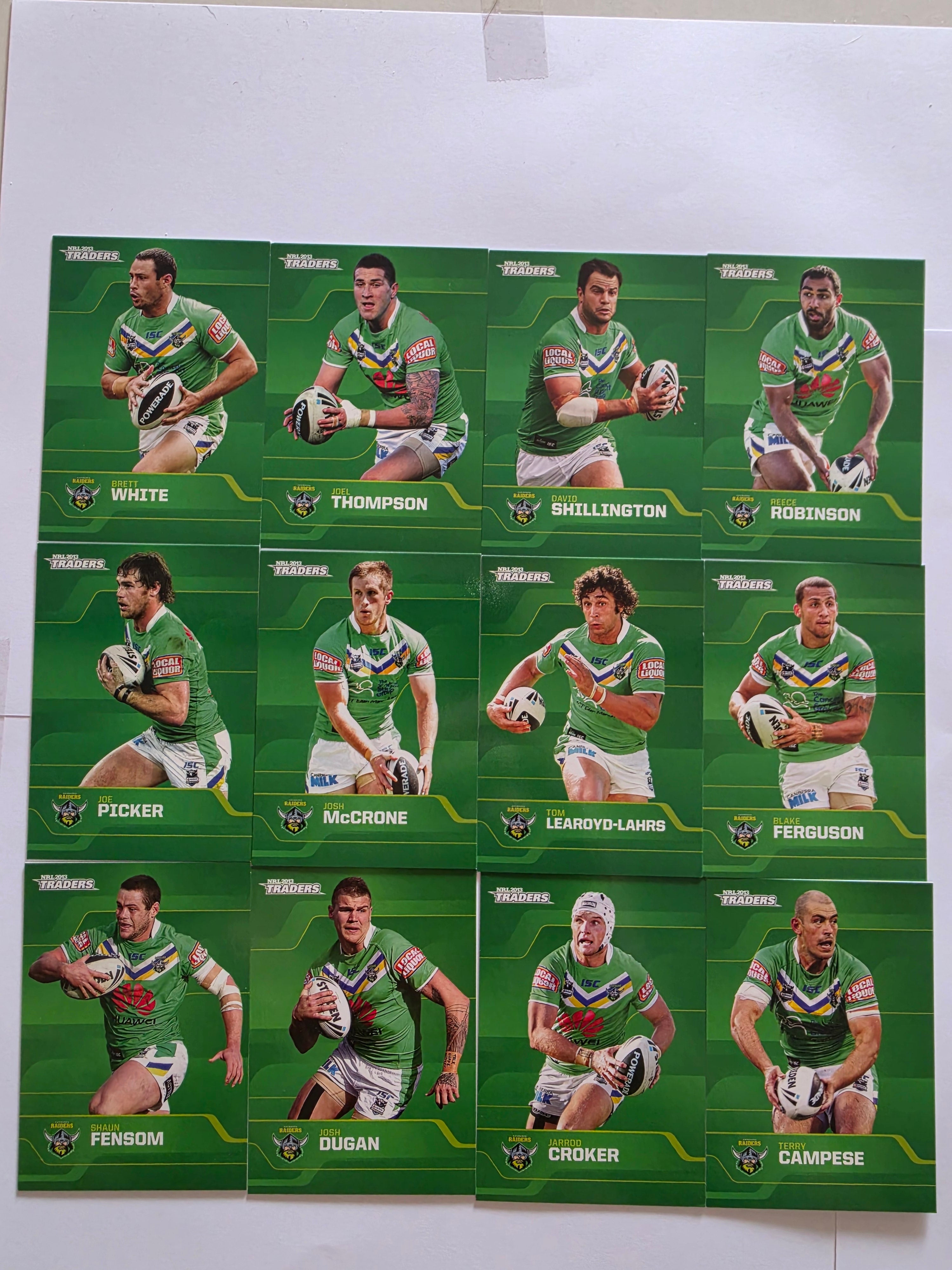 NRL 2013 Traders | Canberra Raiders Base Team Set