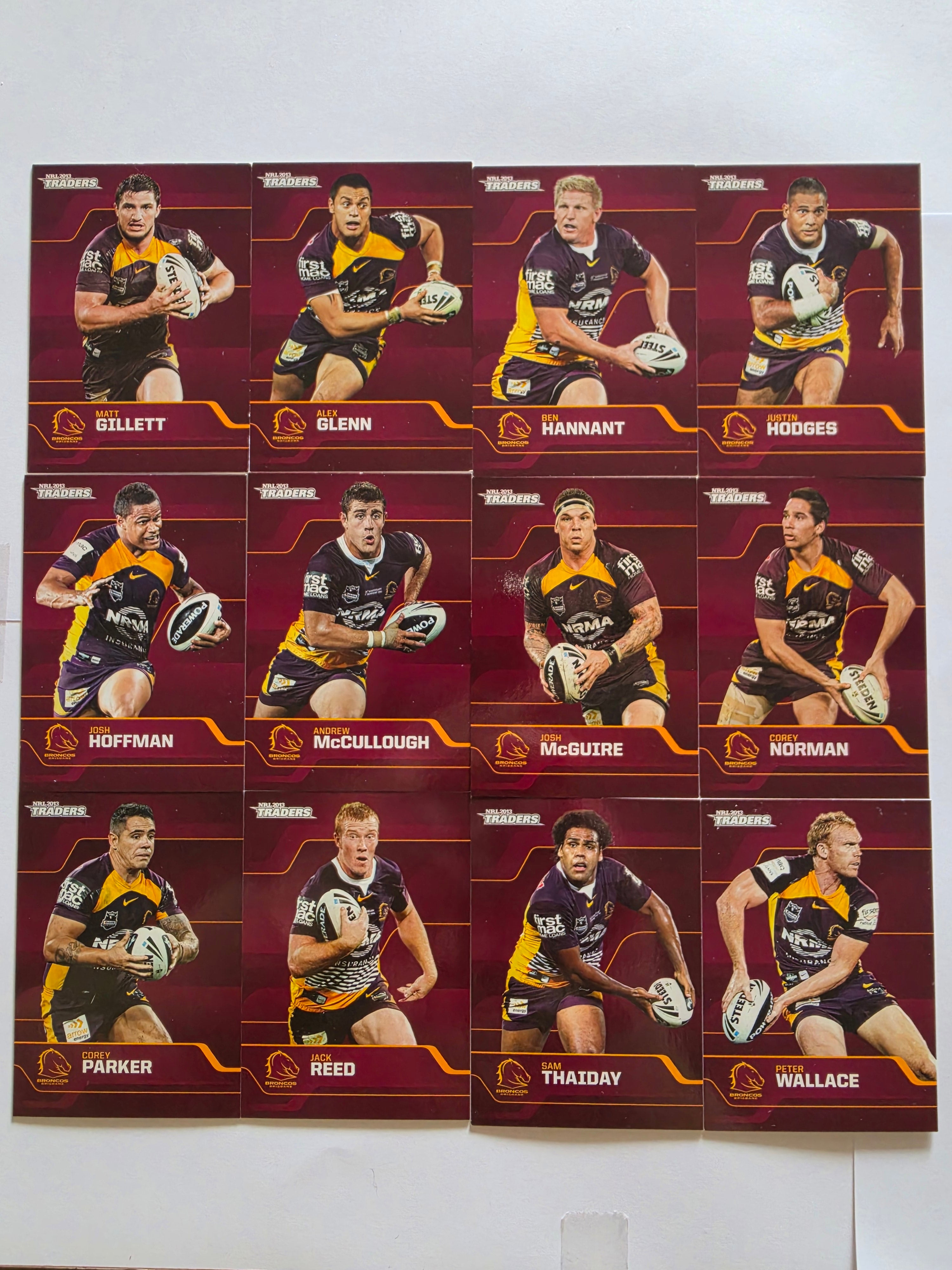 NRL 2013 Traders | Brisbane Broncos Base Team Set
